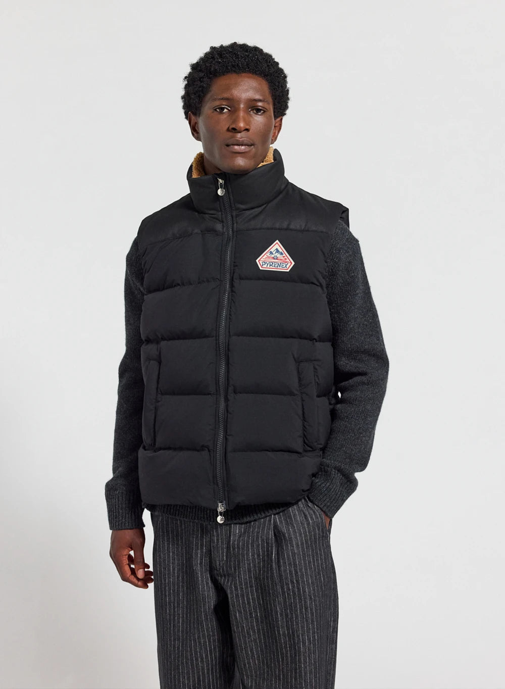 pyrenex-retro-john-doudoune-sans-manches-noire image 1