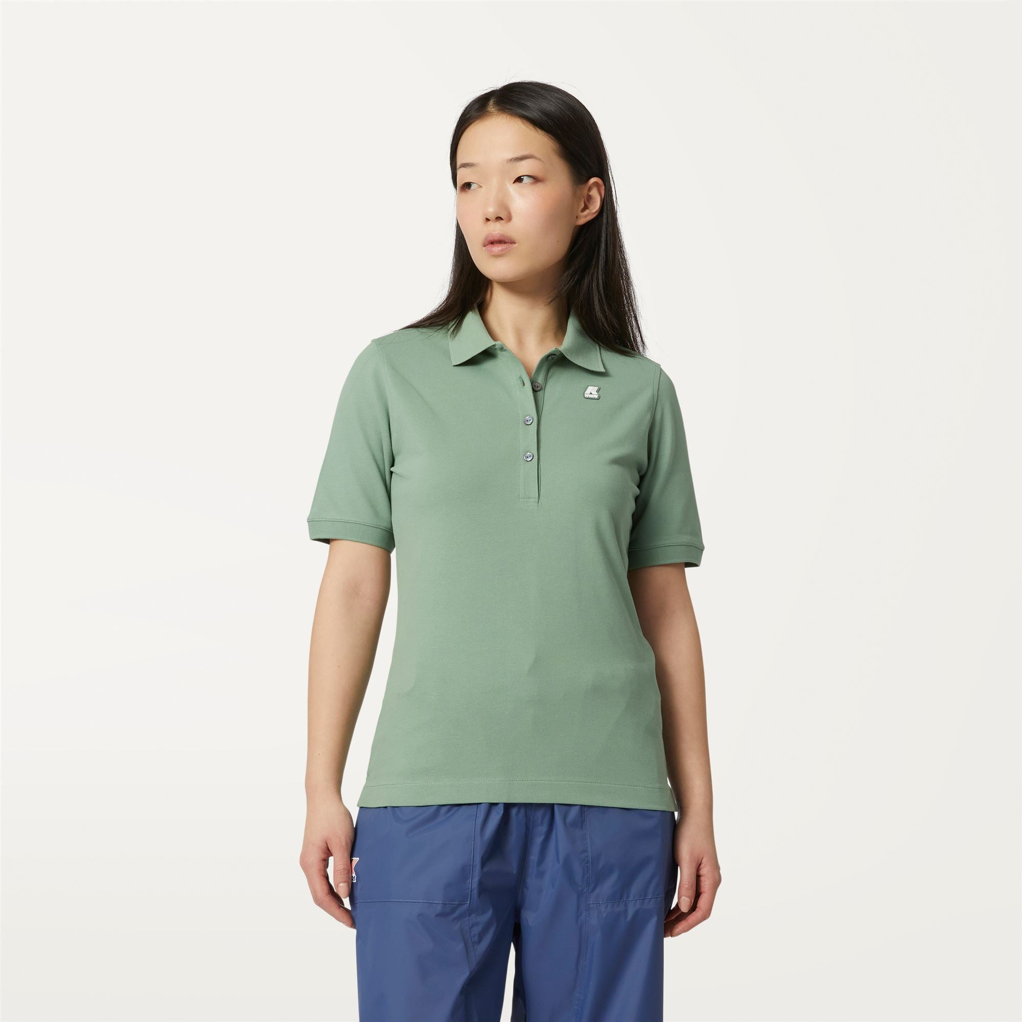 k-way-ali-polo-femme-green-fjord image 1