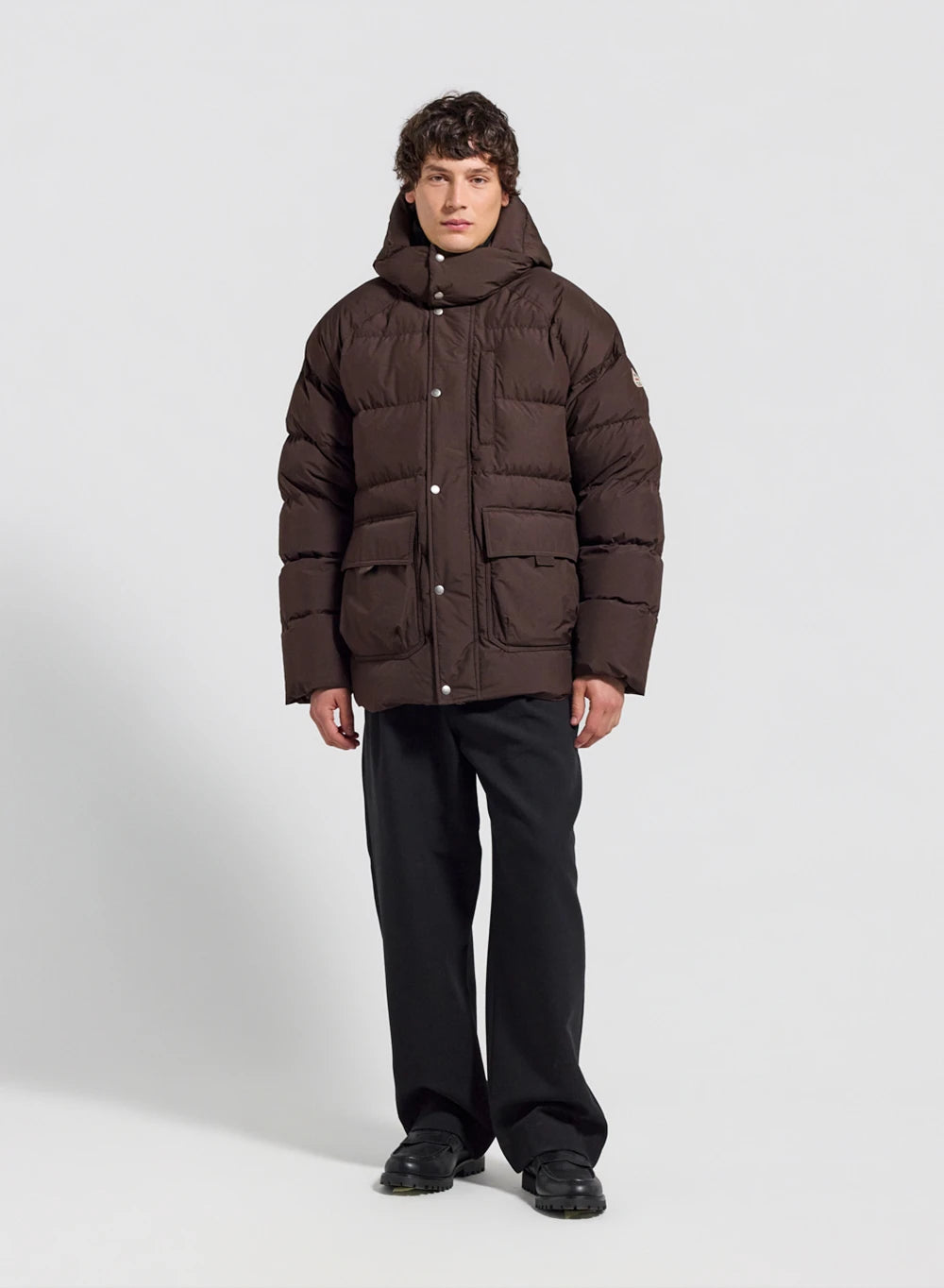pyrenex-voyager-doudoune-hiver-homme-marron-fonc-duvet-naturel image 2