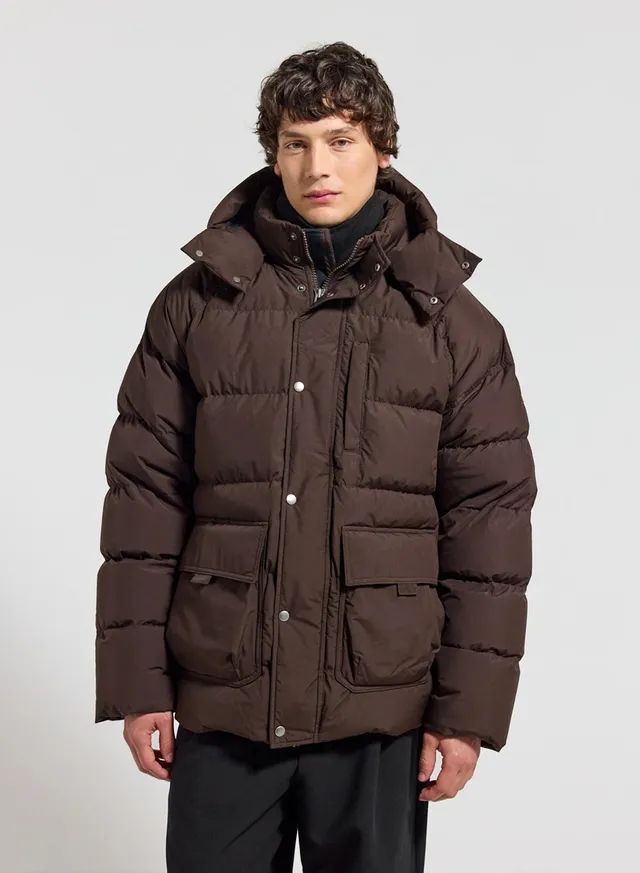 pyrenex-voyager-doudoune-hiver-homme-marron-fonc-duvet-naturel image 1