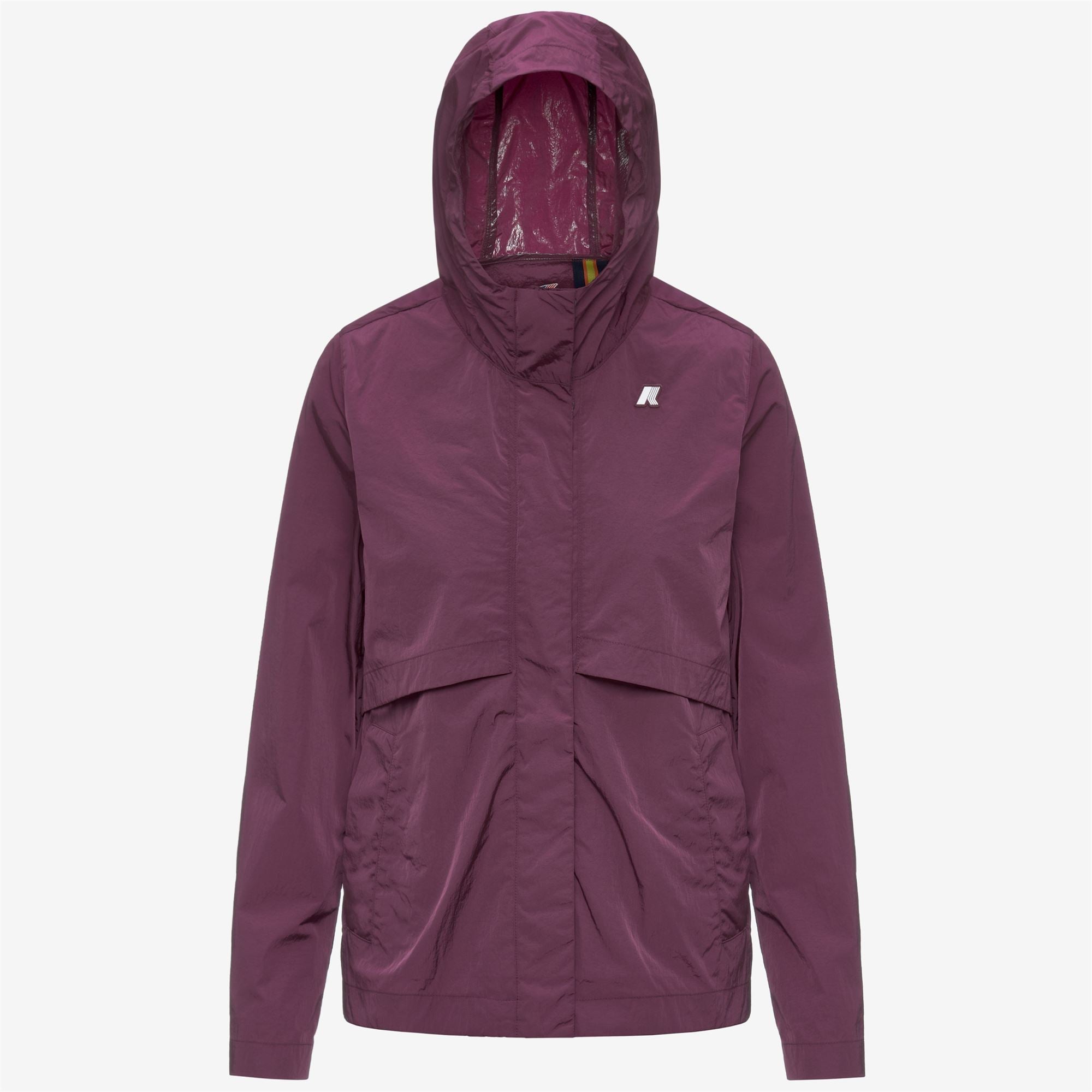 k-way-sophile-satin-glass-veste-court-femme-violet-mauve-wine image 5