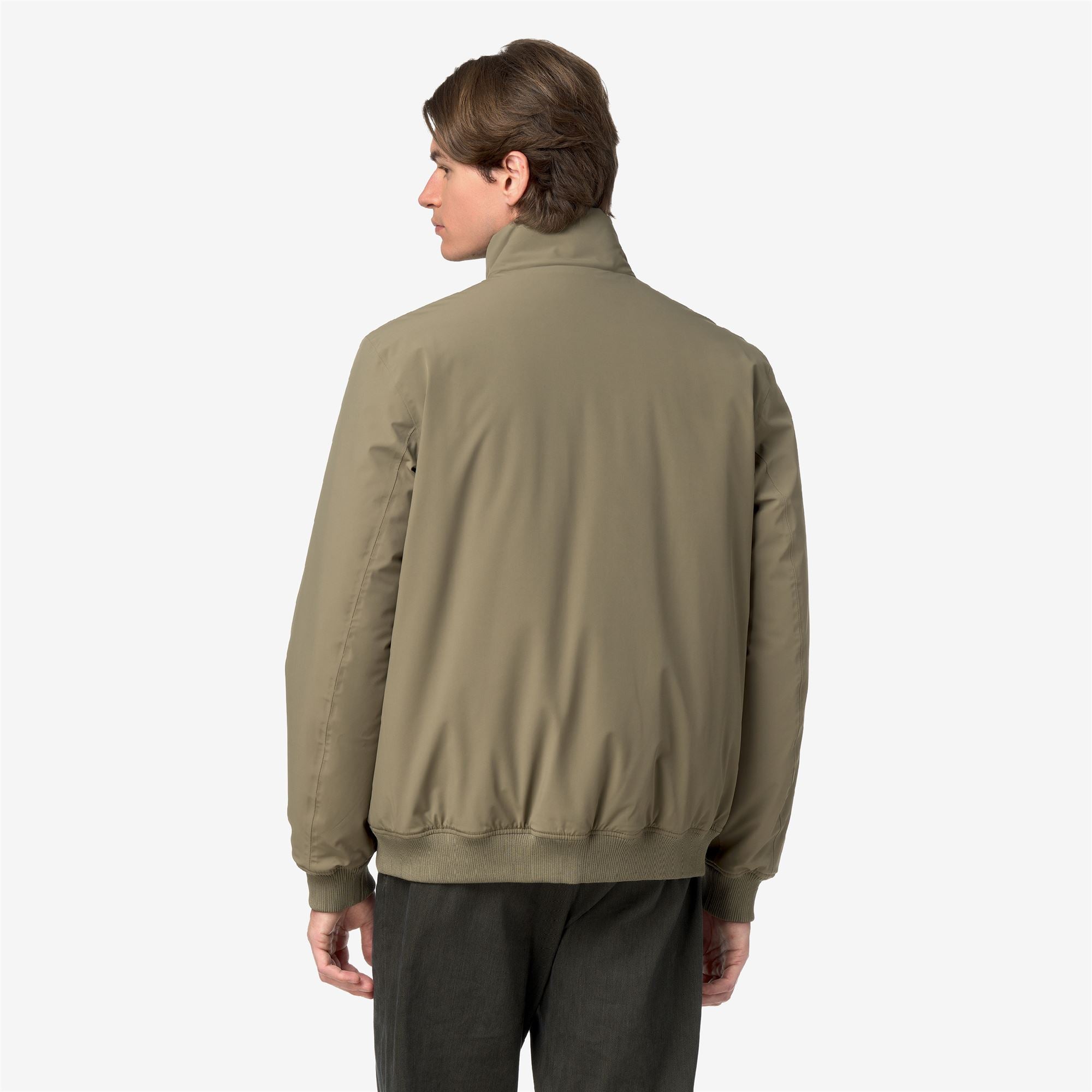 k-way-herve-st-warm-veste-marin-mi-longue-homme-green-army image 3
