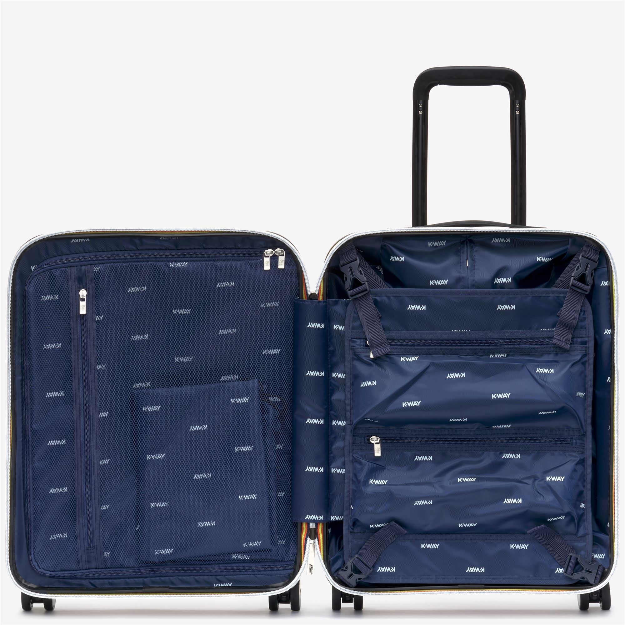 k-way-eudoxie-logo-valise-cabine-rigide-unisexe-blue-depth image 3