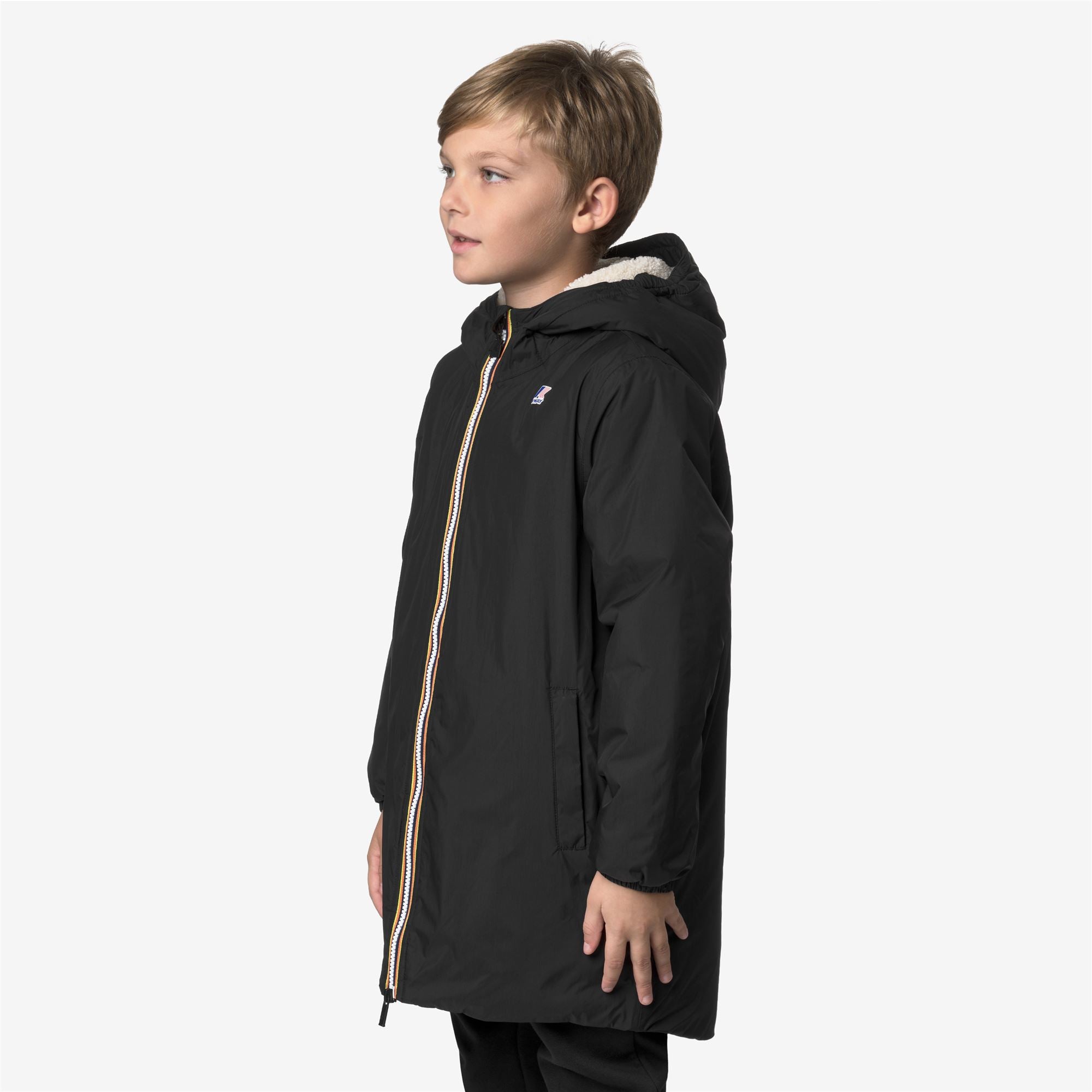 k-way-le-vrai-4-0-eiffel-orsetto-coupe-vent-enfant-black-pure image 2