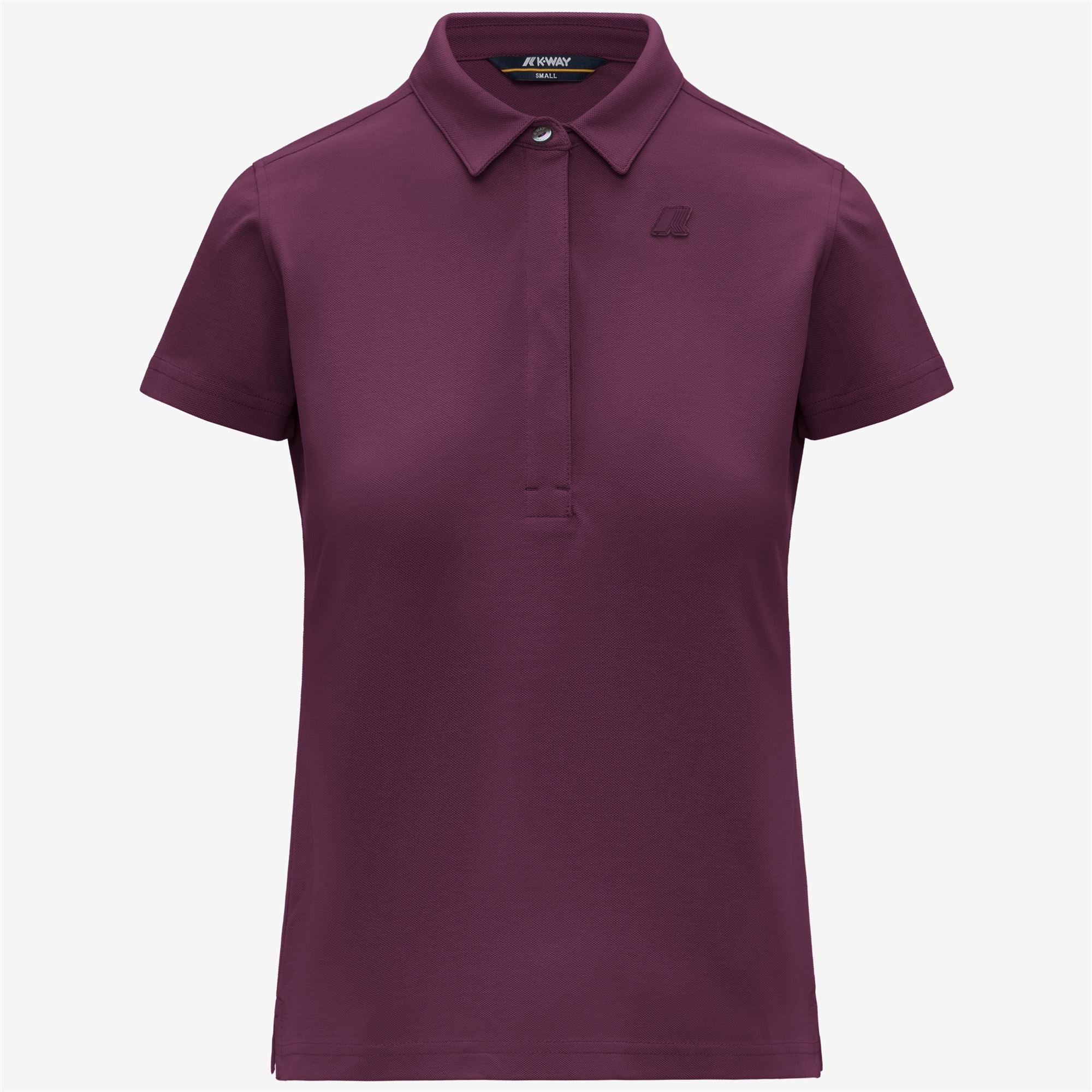 k-way-amedea-pique-slim-polo-femme-violet-mauve-wine image 5
