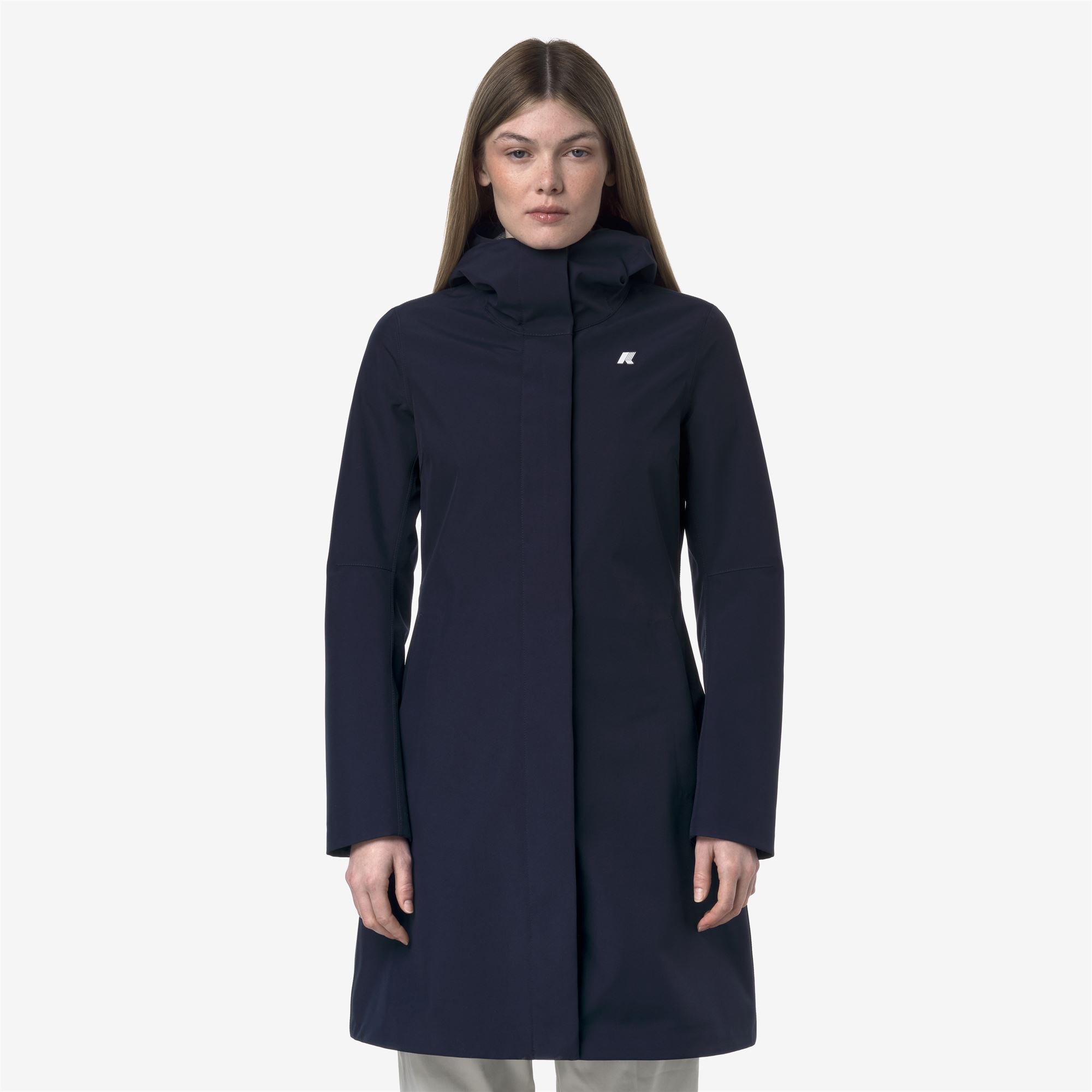 k-way-stephy-bonded-jersey-veste-3-4-femme-blue-depth image 1