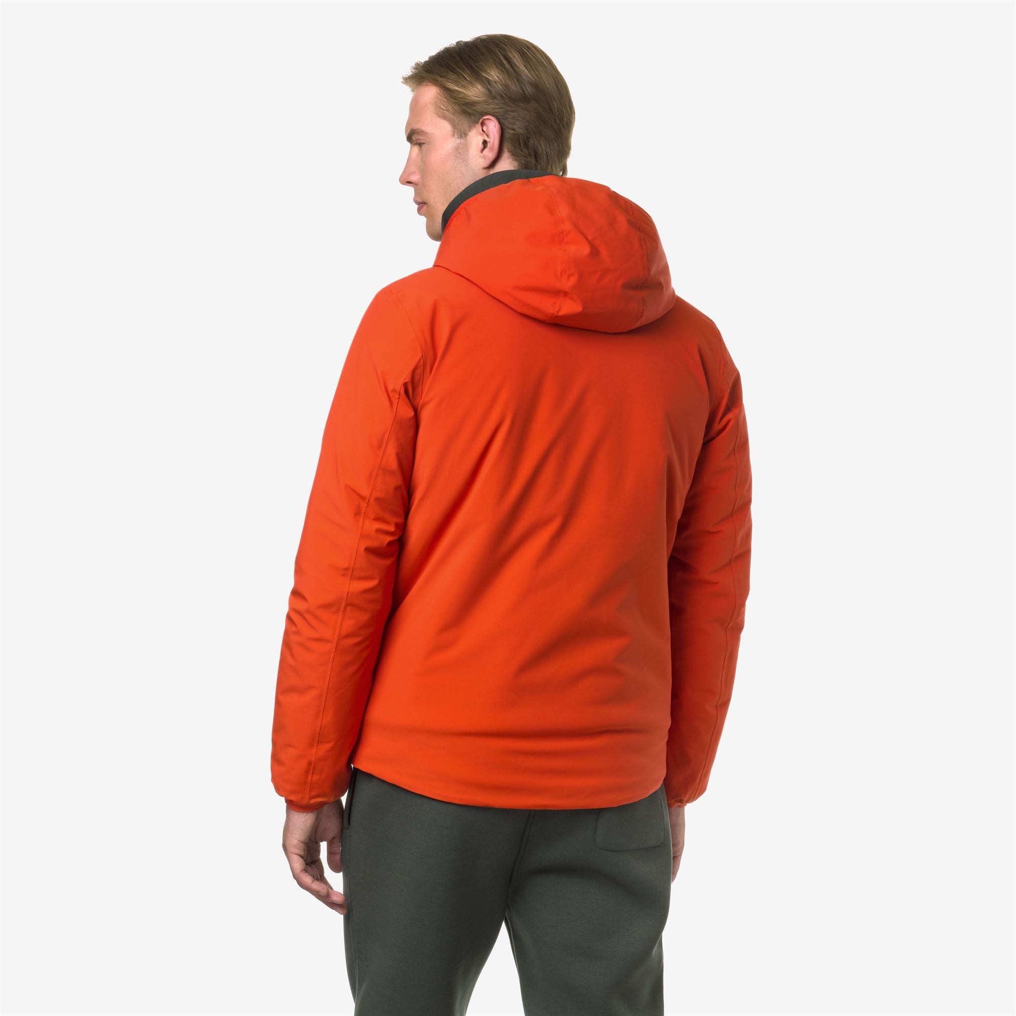 k-way-jack-st-warm-double-veste-courte-homme-orange-p-green-b image 3