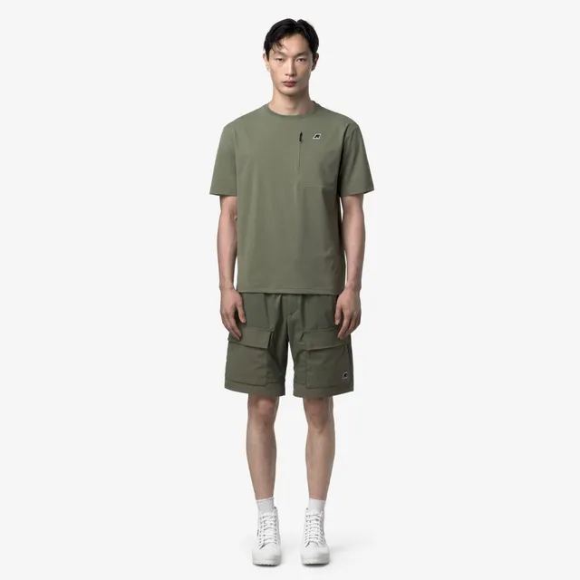 k-way-authion-t-shirt-homme-green-lichen image 1