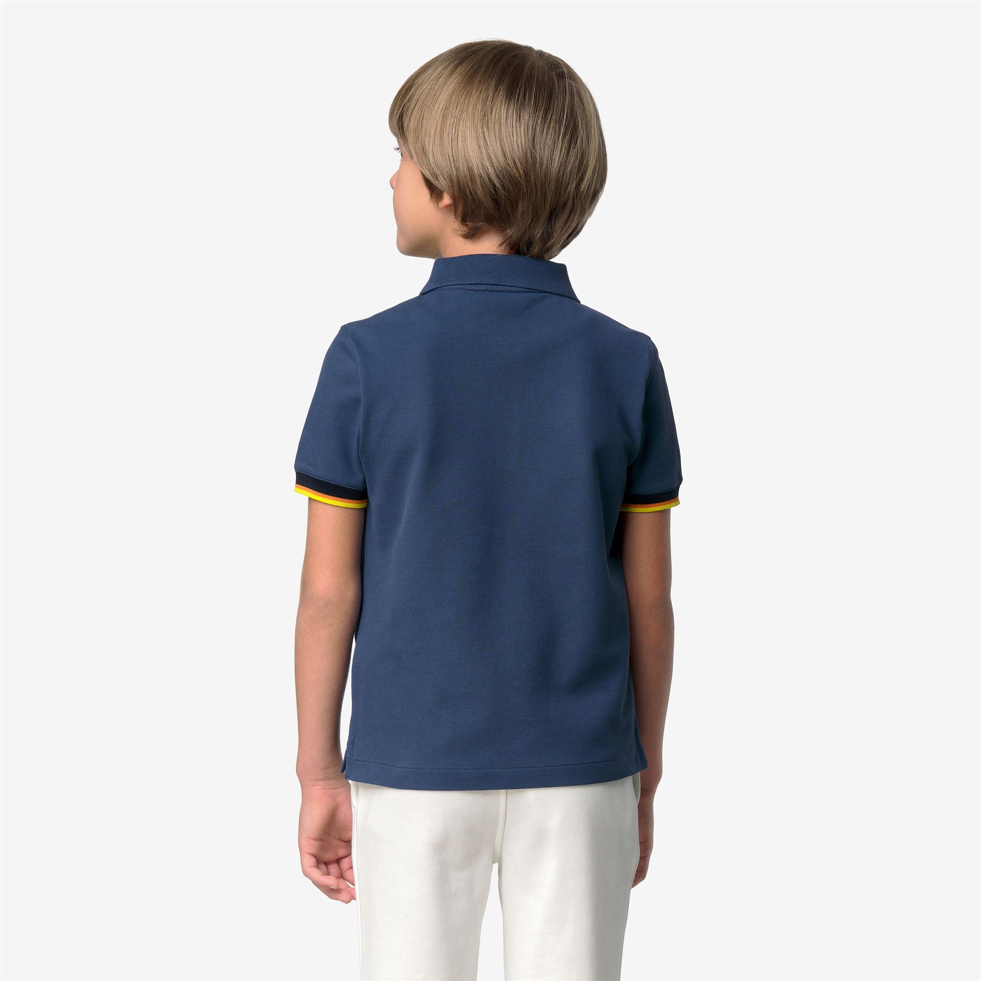 k-way-p-vincent-pique-polo-gar-on-blue-insignia image 4