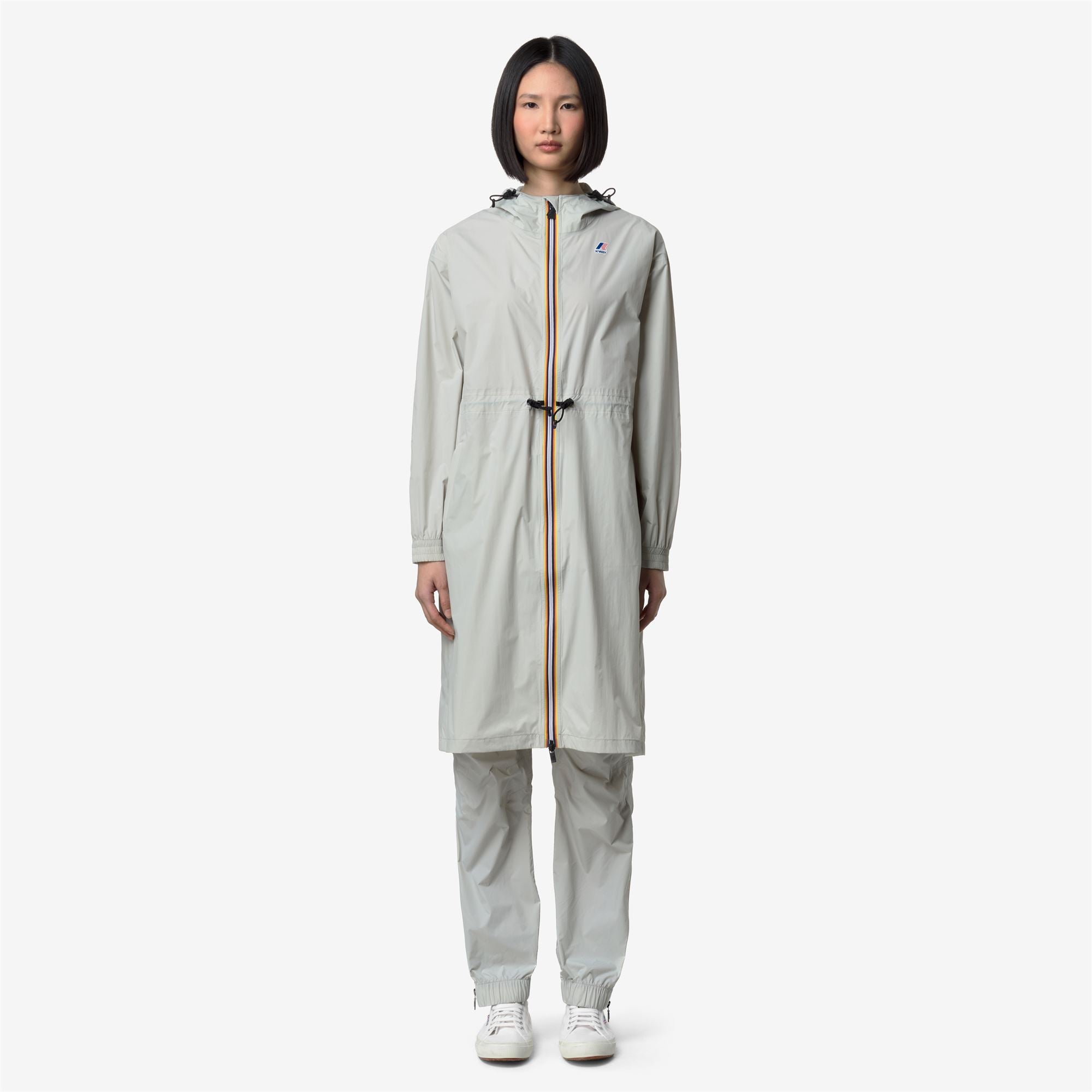 k-way-le-vrai-4-0-delia-veste-longueur-3-4-femme-beige-lt image 1