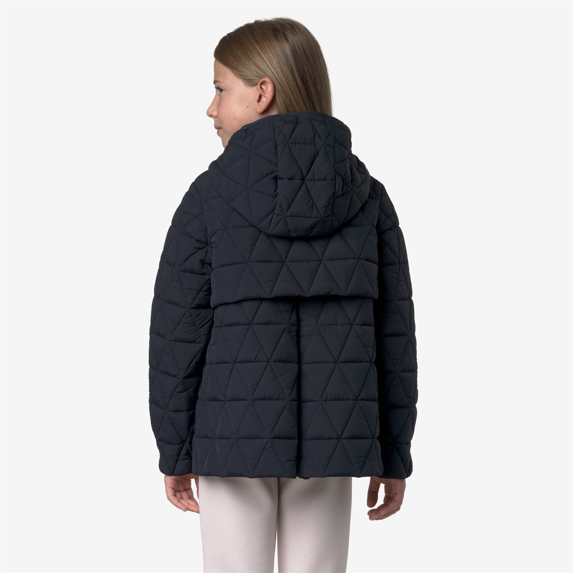 k-way-p-madlaine-diamond-quilted-warm-veste-court-fille-blue-depth image 3