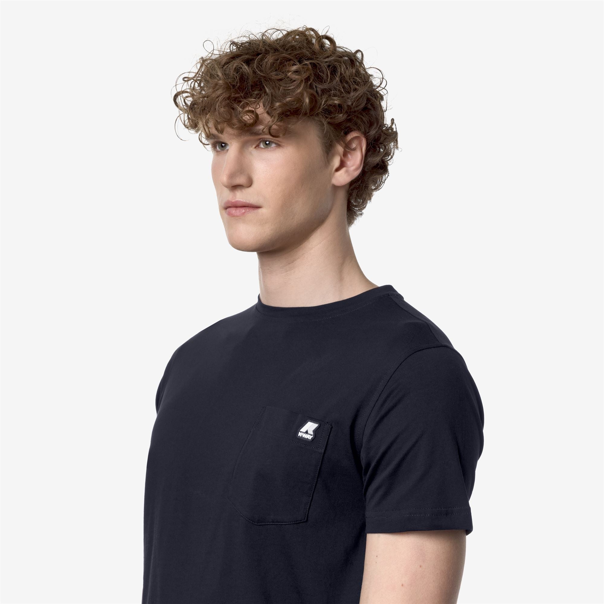 k-way-sigur-t-shirt-homme-blue-depth image 4