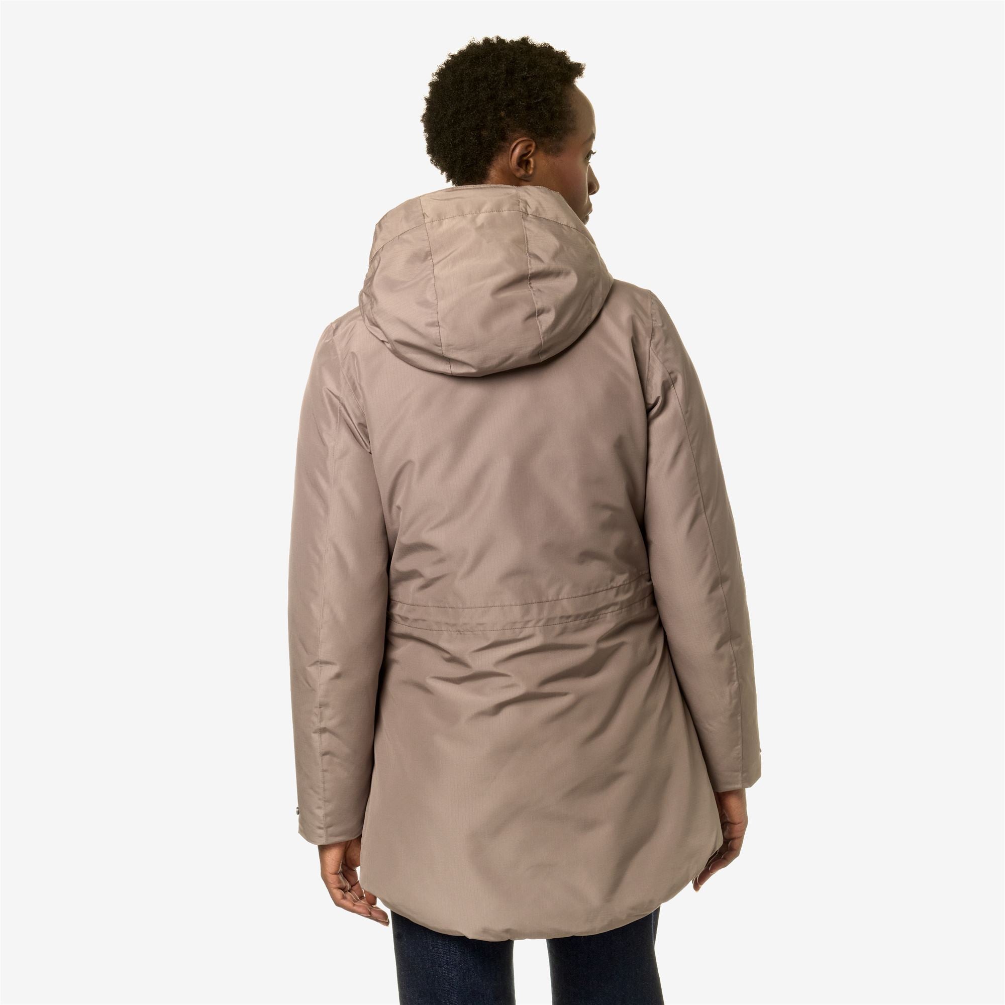 k-way-annette-thermo-heavy-veste-3-4-femme-beige-t-brown-m image 3