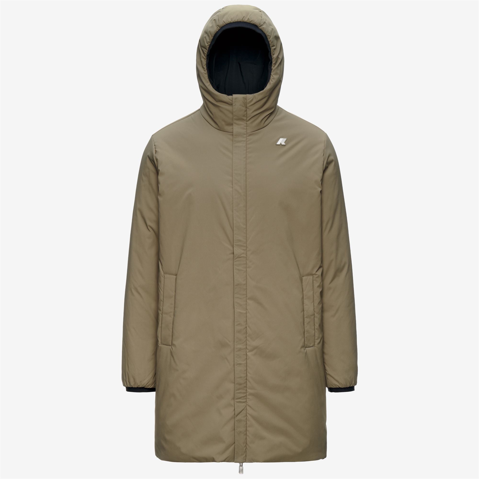 k-way-jacob-st-warm-double-veste-3-4-r-versible-homme-black-pure-green-army image 6