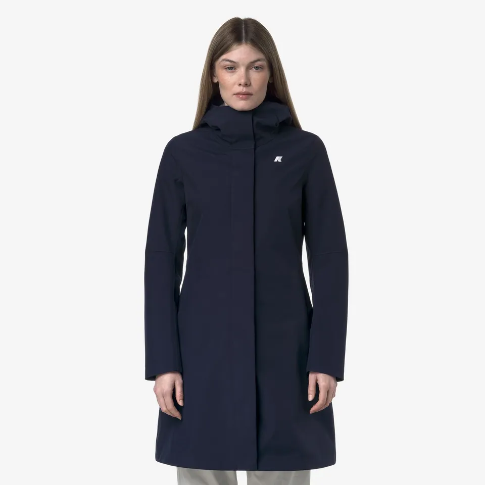 k-way-stephy-bonded-jersey-veste-3-4-femme-blue-depth image 1