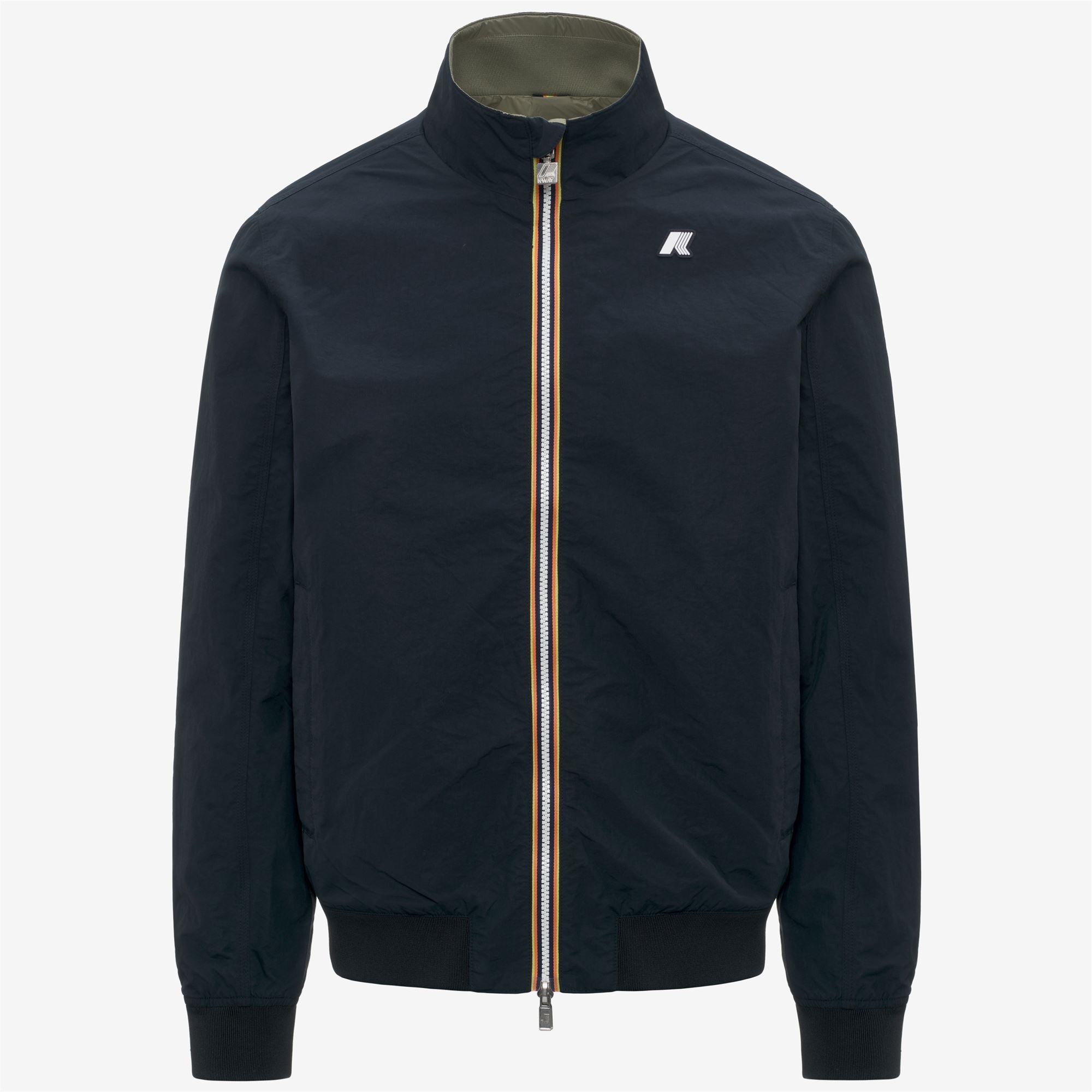 k-way-arsene-cotton-double-veste-court-r-versible-homme-blue-depth image 5