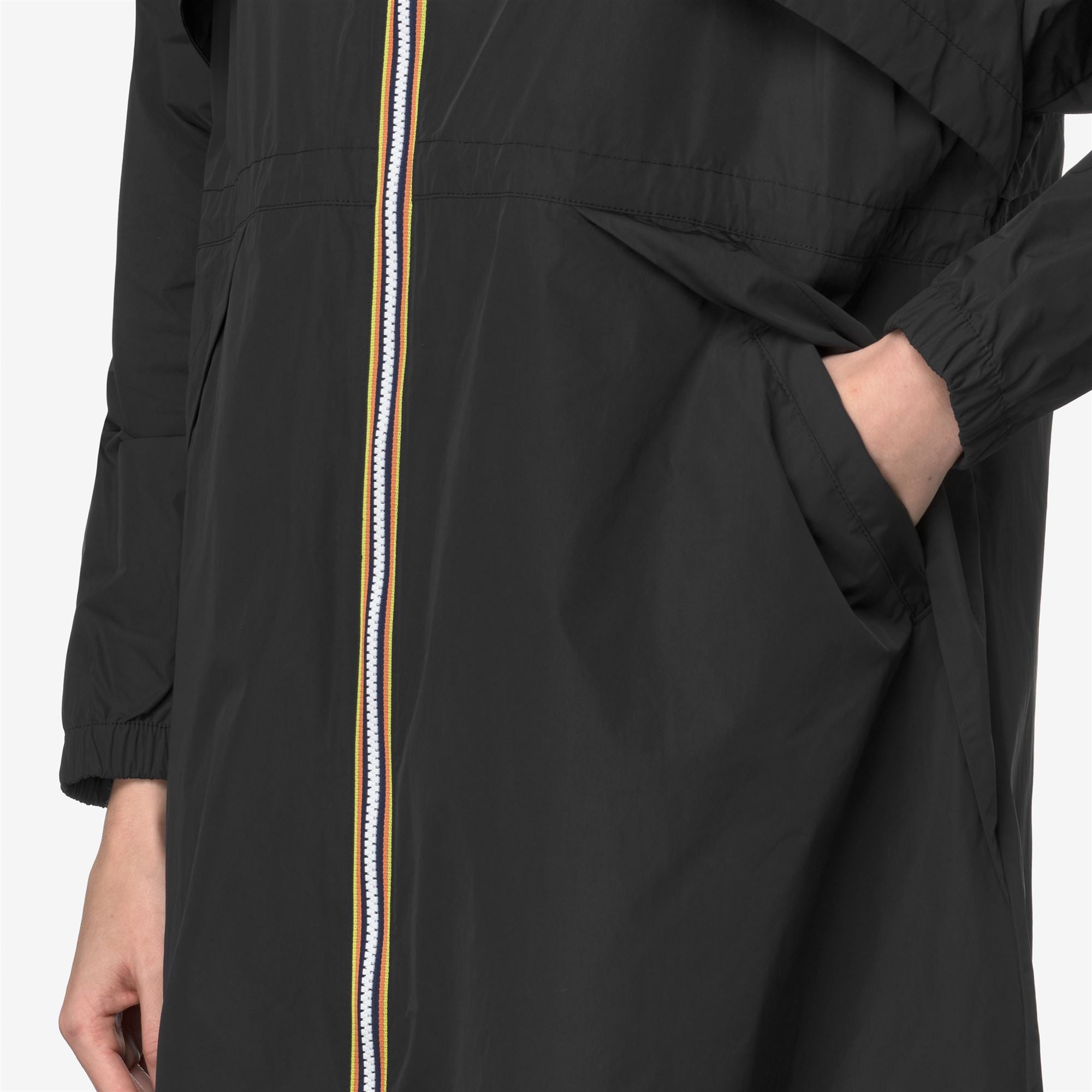 k-way-aube-memory-touch-veste-longue-femme-black-pure image 4