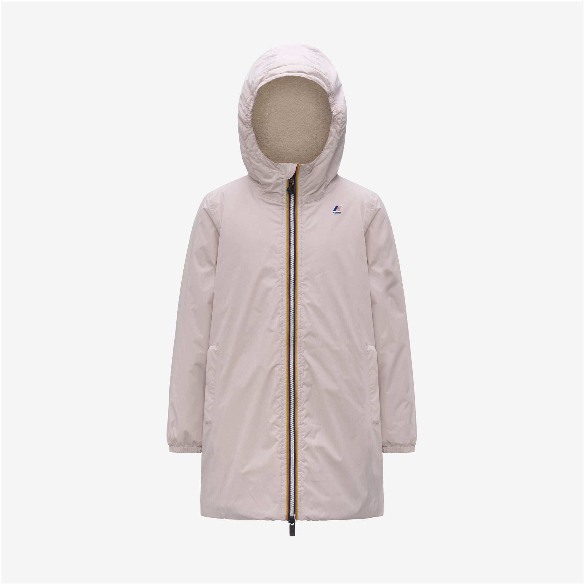 k-way-p-le-vrai-4-0-eiffel-orsetto-coupe-vent-enfant-rose-hushed image 1