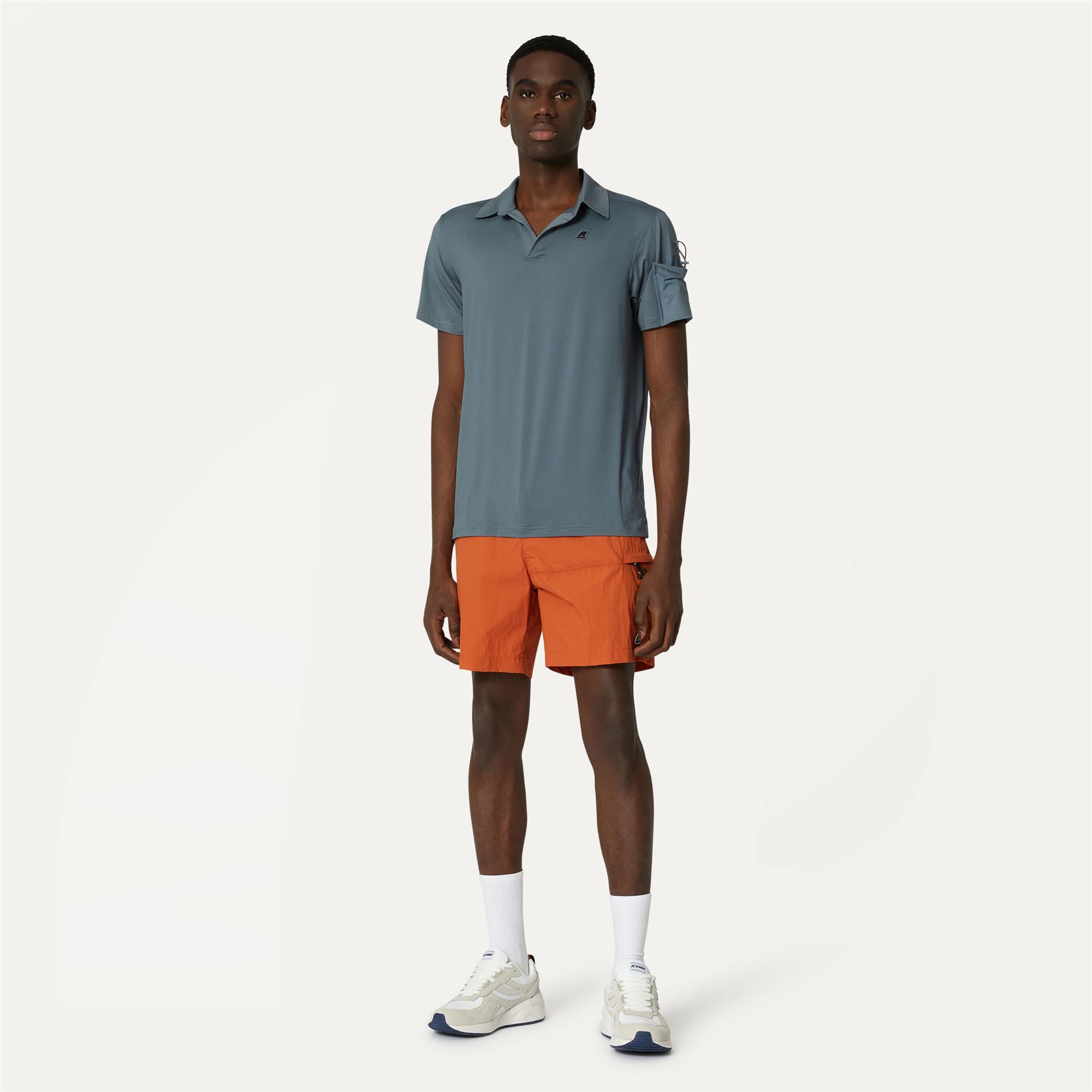 k-way-taprinne-short-cargo-homme-orange-copper image 1