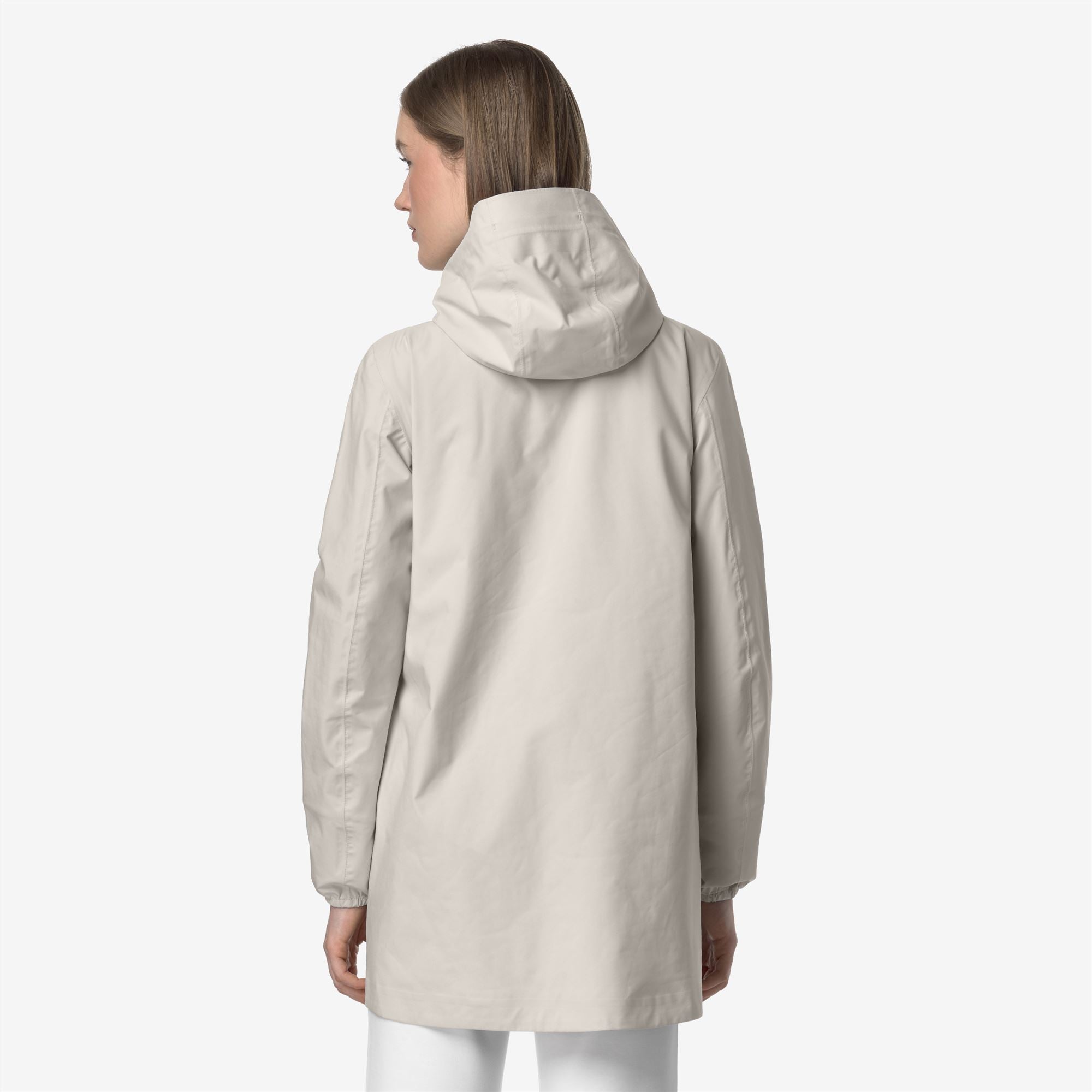 k-way-sophie-stretch-dot-veste-mi-longue-femme-beige-lt image 3