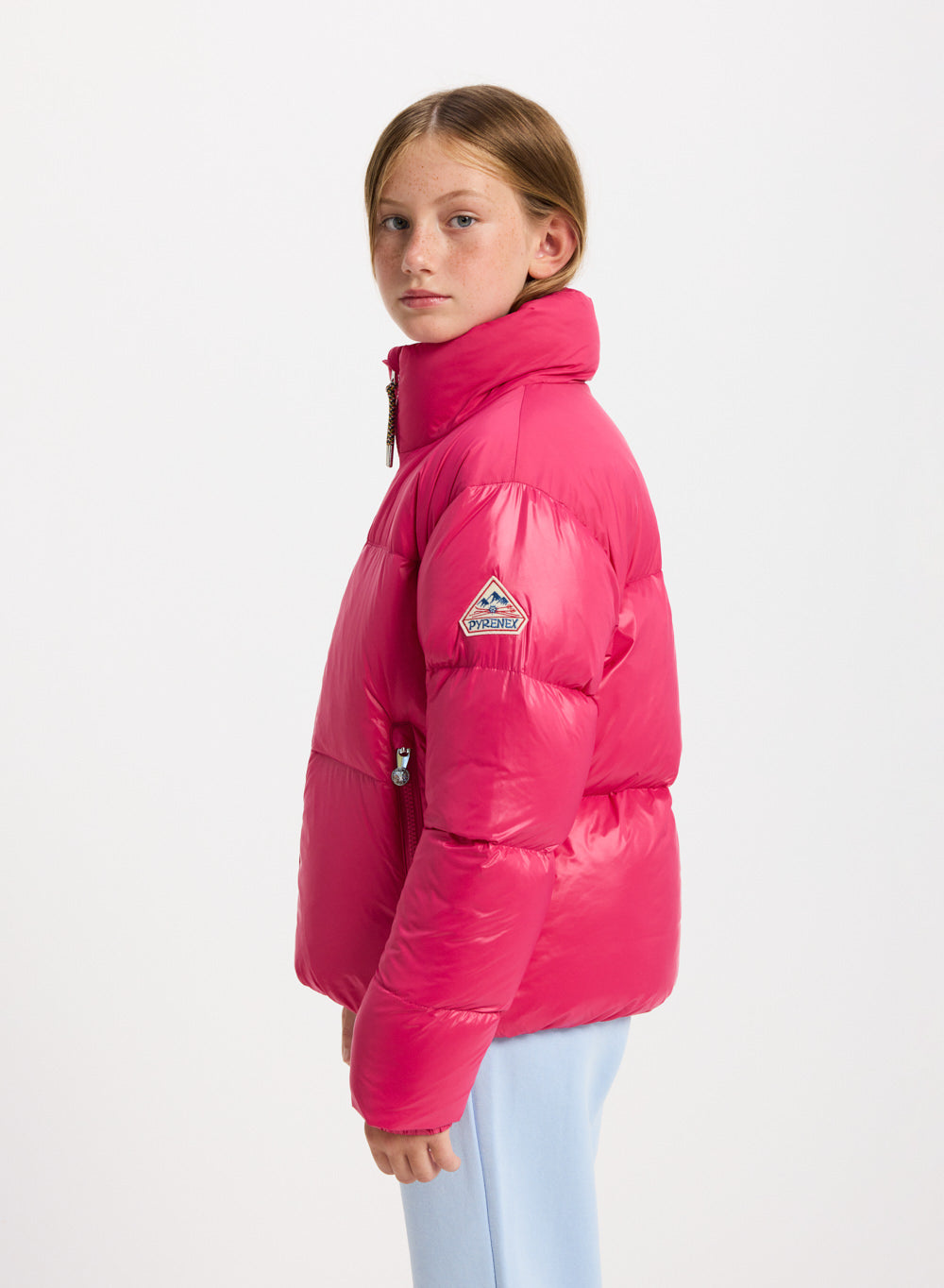 pyrenex-goldin-doudoune-brillante-fille-fuchsia image 3