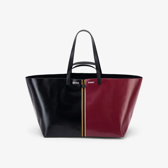 k-way-pratique-large-sac-fourre-tout-unisexe-black-red-dk-amaranto image 1