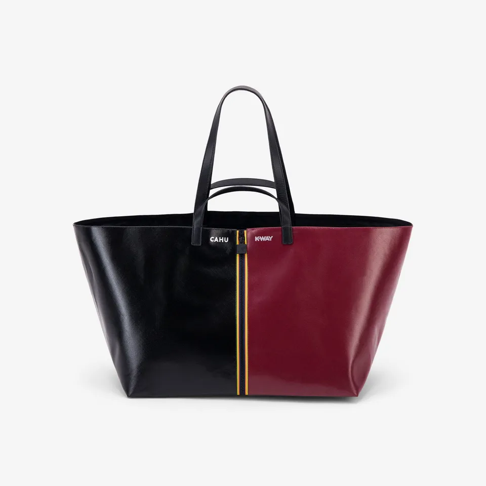 k-way-pratique-large-sac-fourre-tout-unisexe-black-red-dk-amaranto image 1