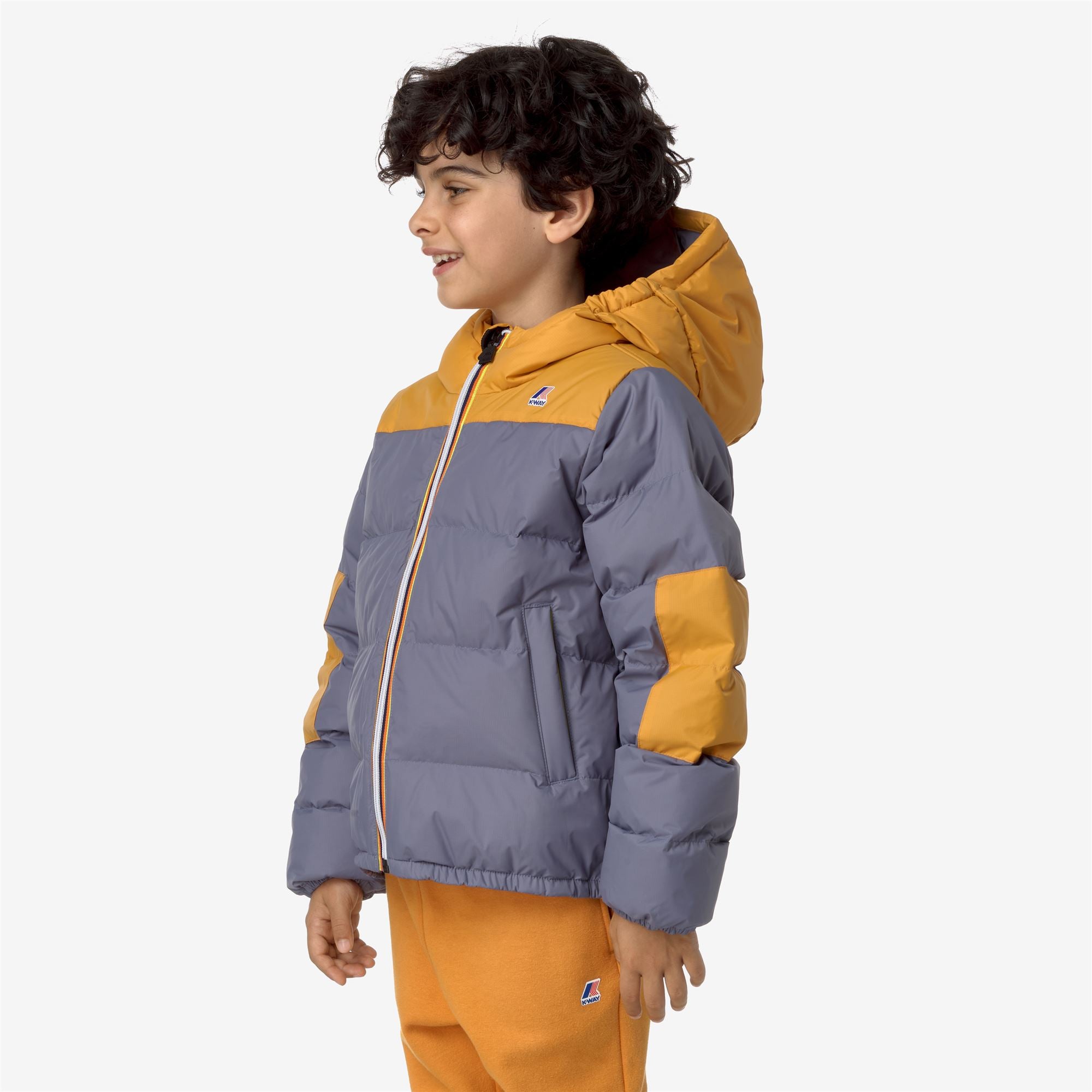 k-way-le-vrai-3-0-claude-heavy-warm-veste-enfant-grey-blue-avio-yellow-inca image 2