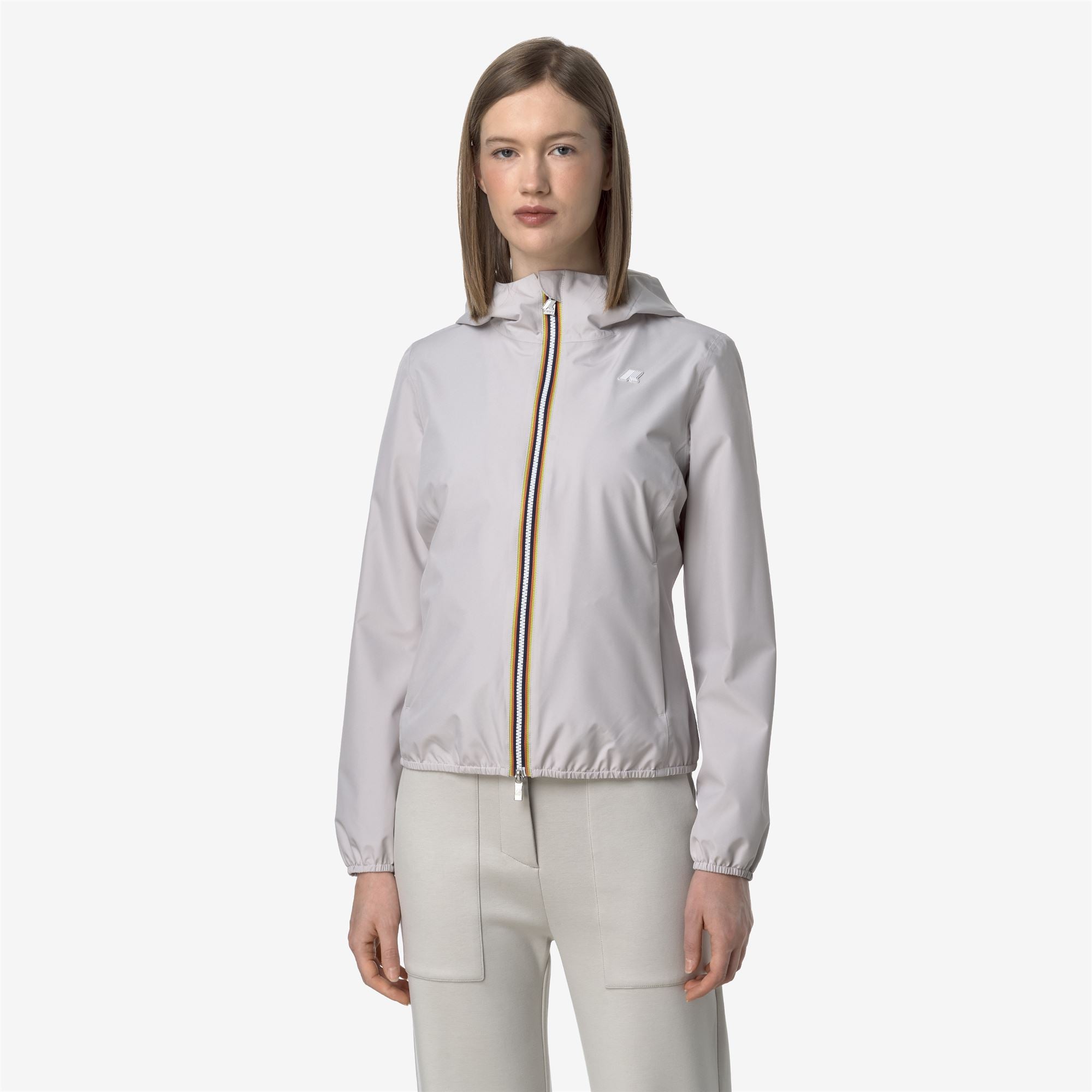 k-way-lily-stretch-poly-jersey-veste-courte-femme-beige-lt image 1