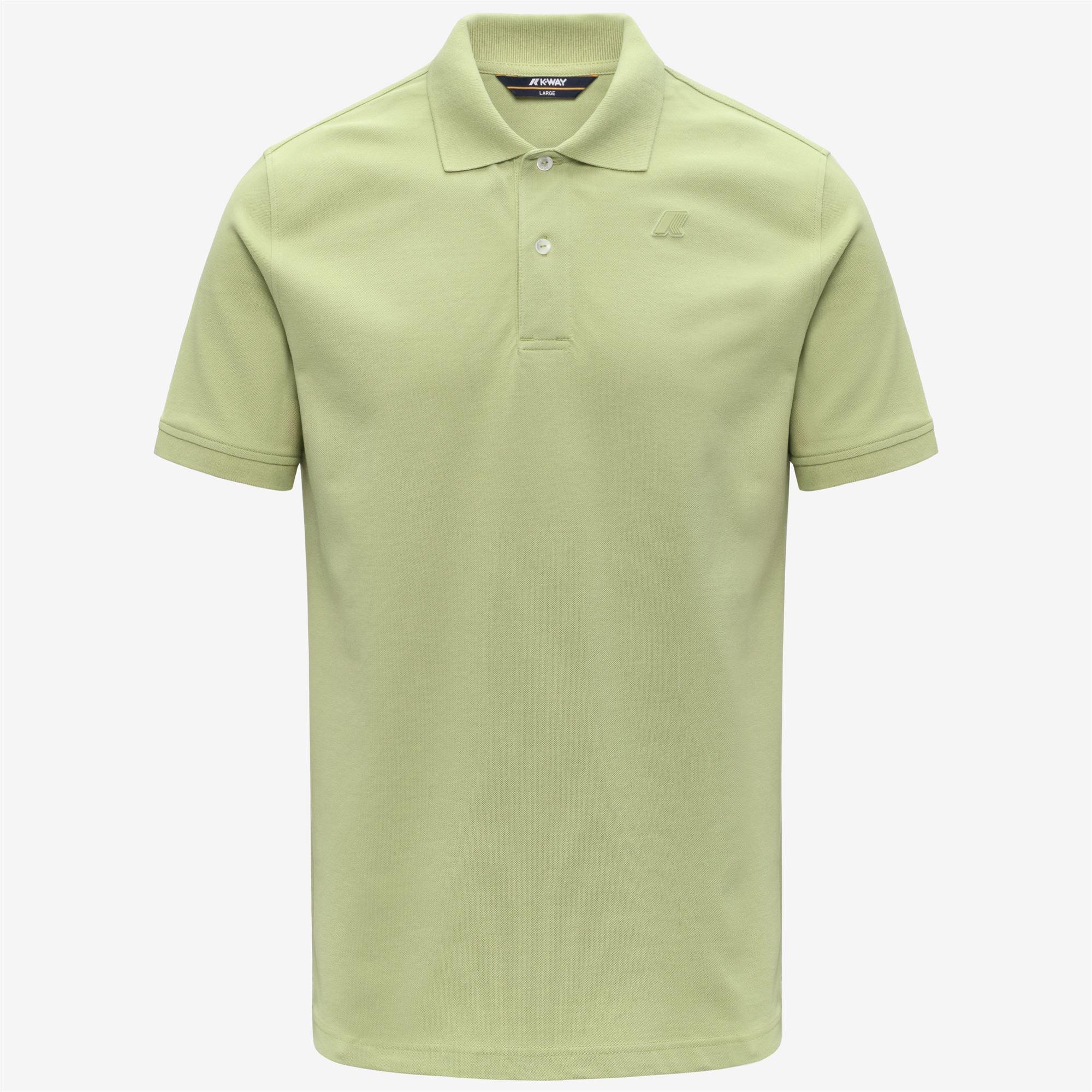 k-way-amedee-pique-slim-polo-homme-green-dk-lime image 5