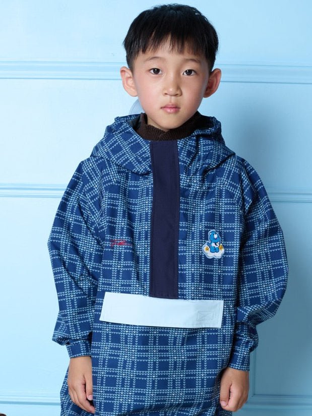 flotte-gabrielito-poncho-enfant-bisounours-tartan image 2