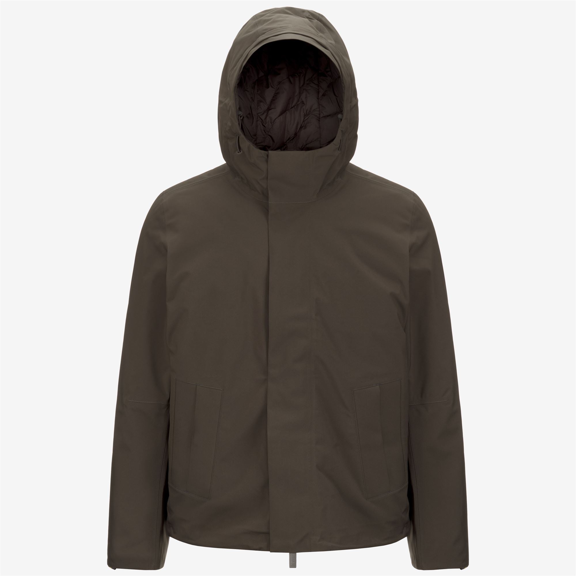 k-way-jacken-bonded-padded-veste-courte-homme-black-olive-combo image 5