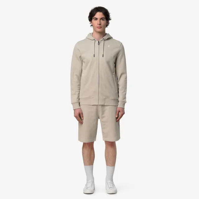 k-way-anthony-french-terry-veste-polaire-homme-beige-lt image 1