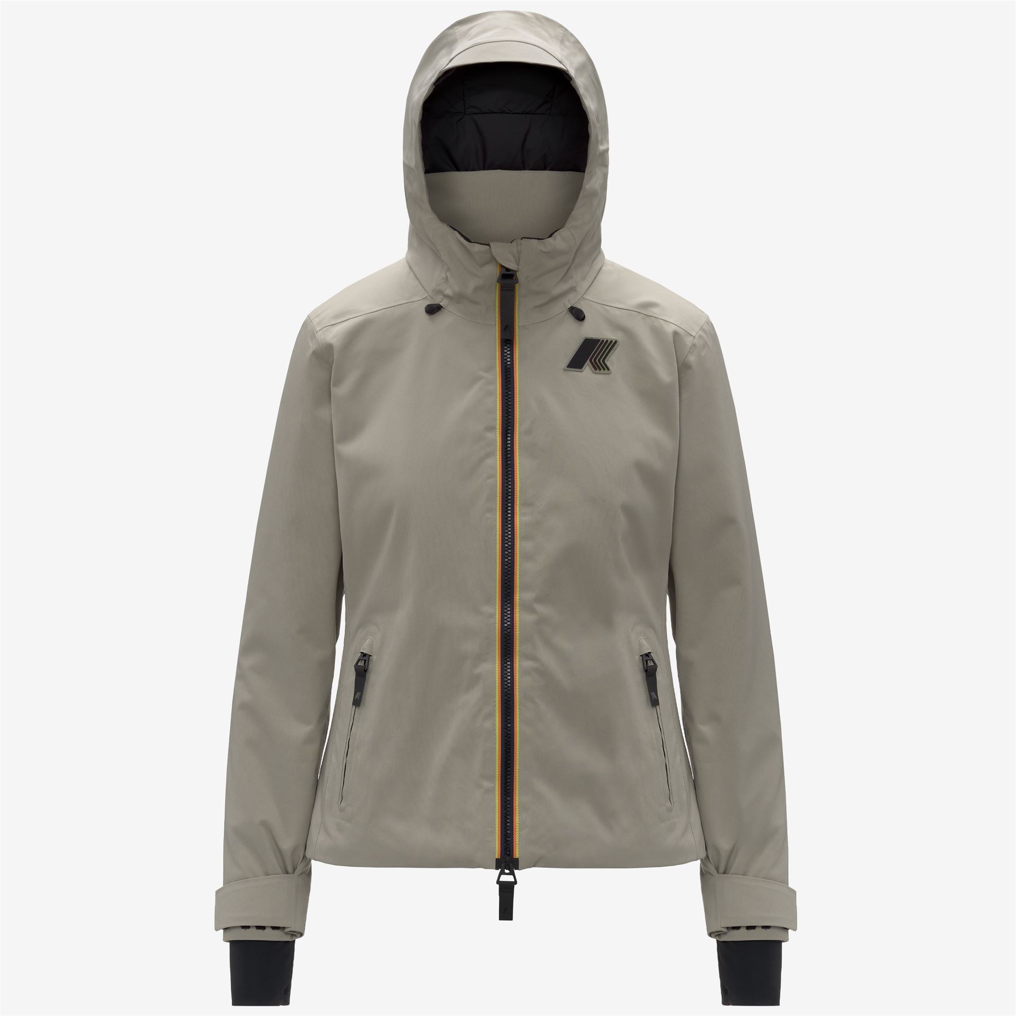 k-way-labresse-2l-twill-veste-ski-femme-green-oak image 5