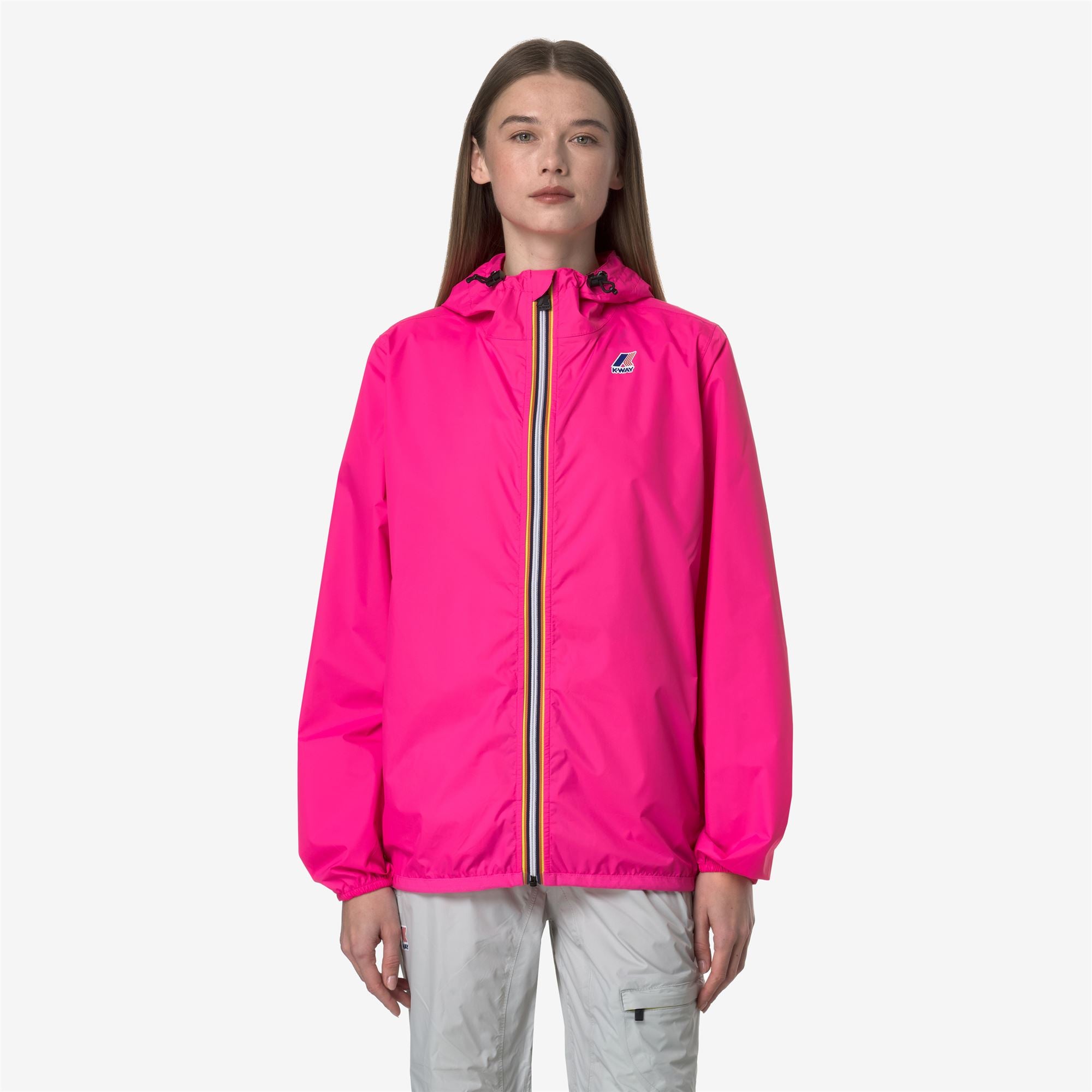 k-way-le-vrai-4-0-claude-veste-mi-longue-unisexe-pink-intense image 2