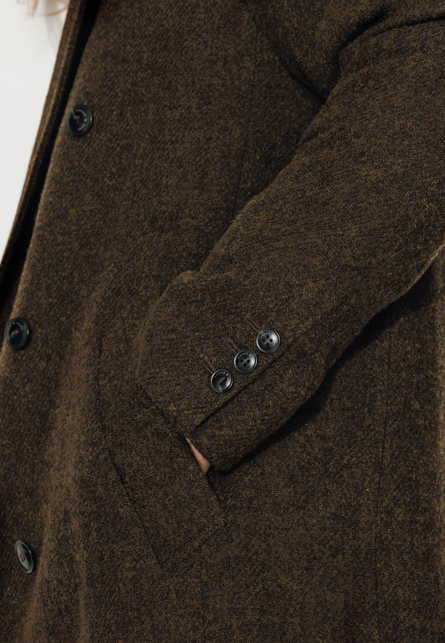 trench-coat-peuplier-manteau-mi-long-droit-en-drap-de-laine-shetland-marron image 4