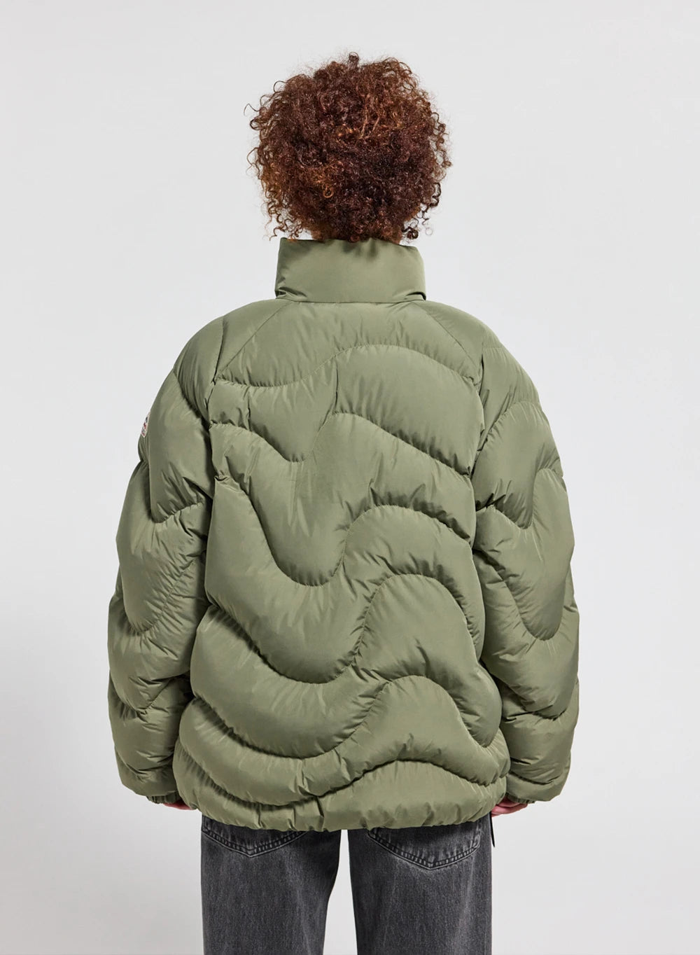 pyrenex-cairns-doudoune-unisexe-kaki-clair-enfiler-demi-zip image 8