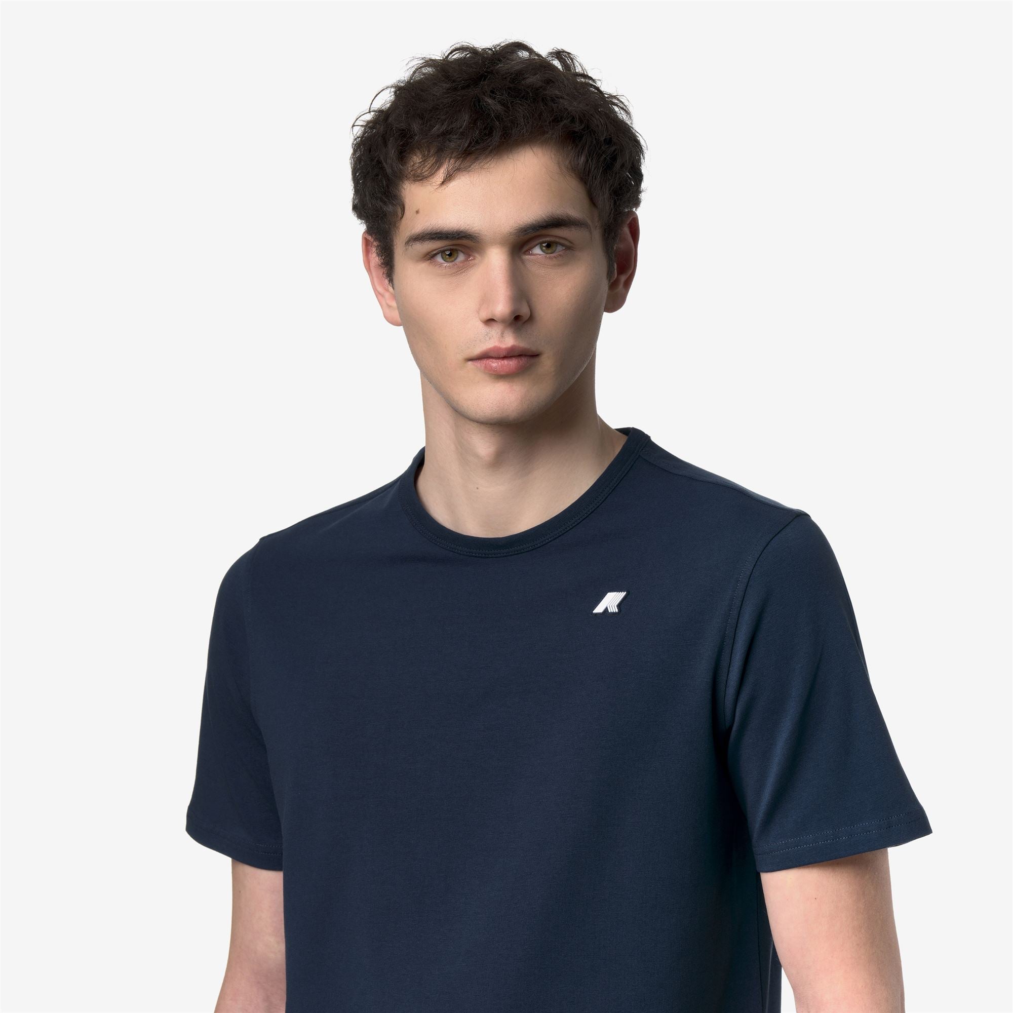 k-way-adame-light-stretch-jersey-t-shirt-homme-blue-insignia image 4