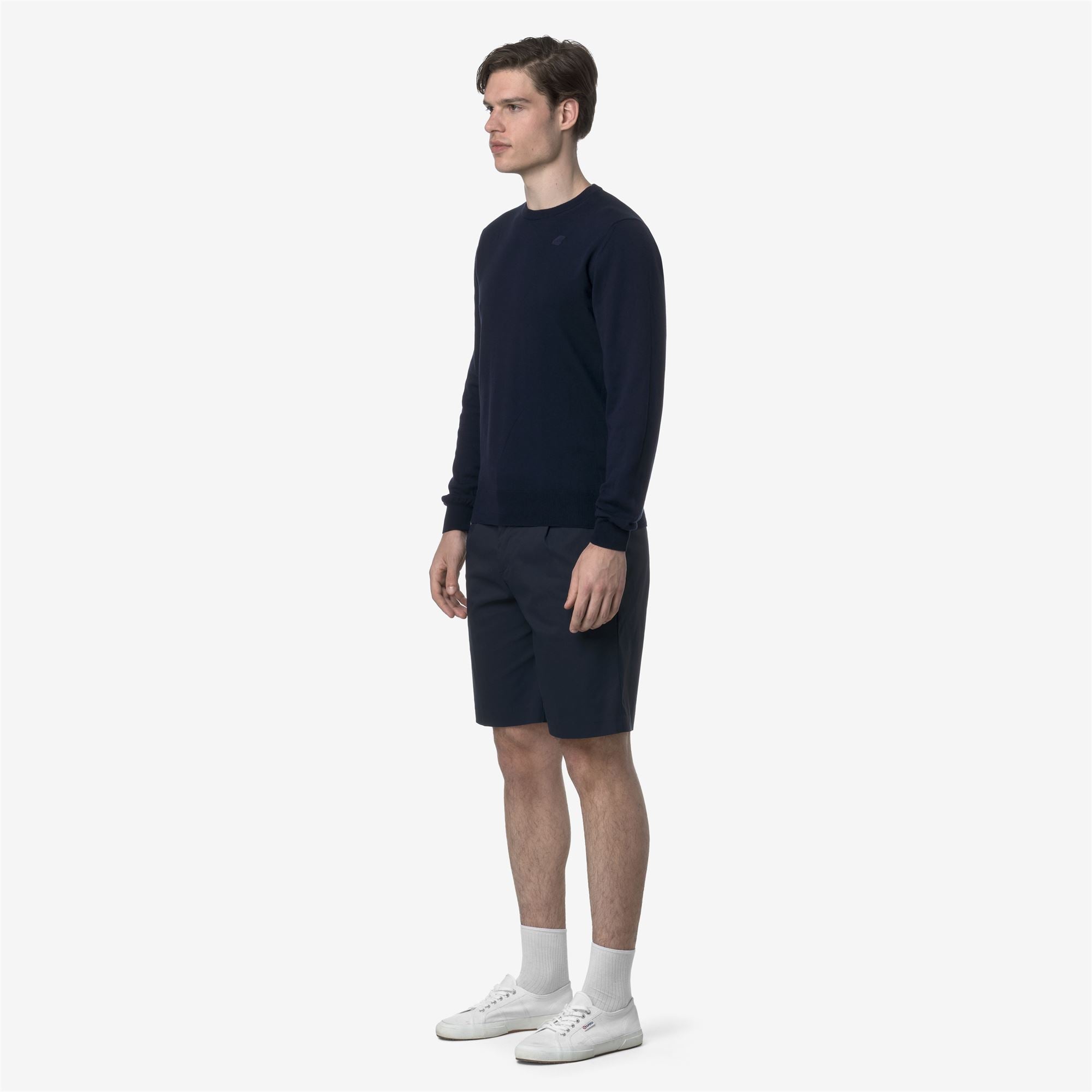 k-way-severe-twill-tech-short-chino-homme-blue-depth image 2