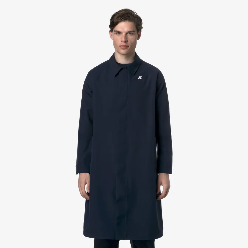 k-way-montague-bonded-jersey-veste-longue-homme-blue-depth image 1