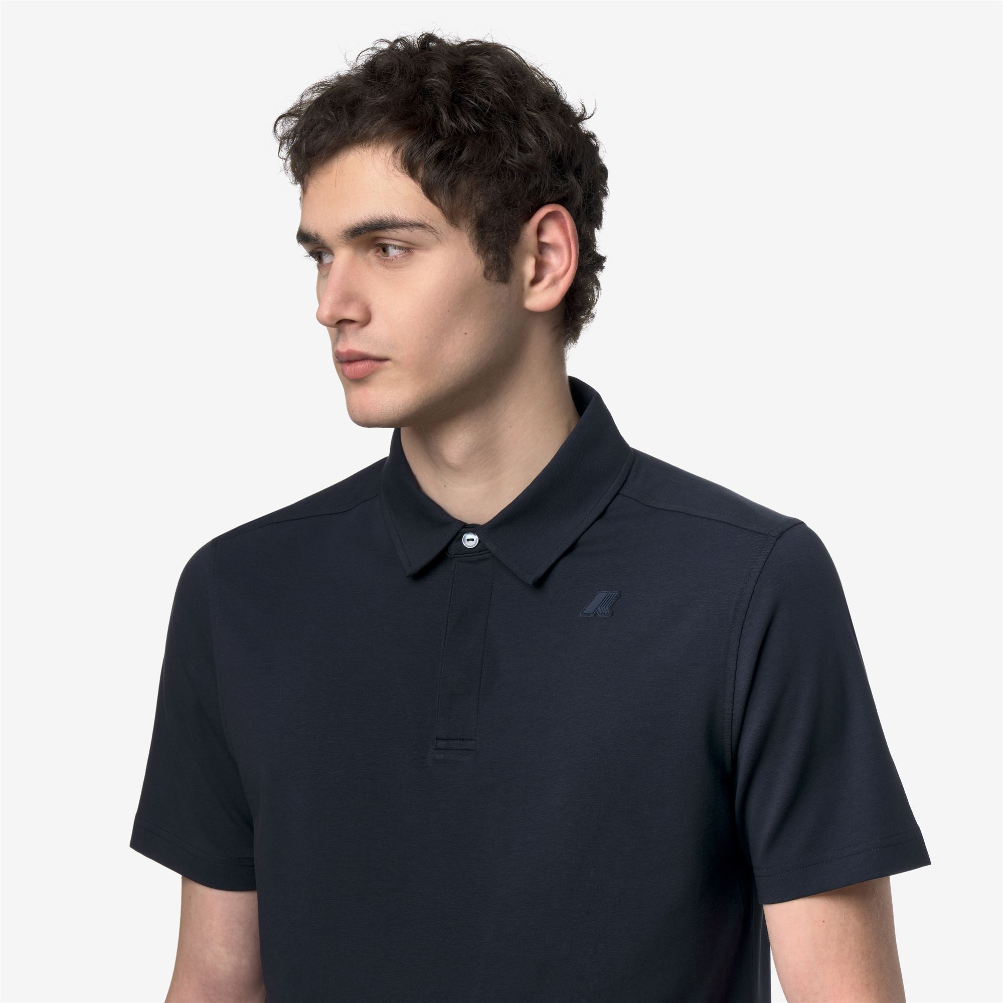 k-way-viggo-lt-stretch-jersey-slim-polo-homme-blue-depth image 4