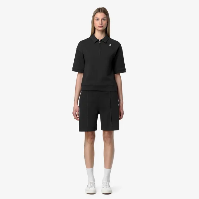 k-way-lozany-interlock-polo-femme-black-pure image 1