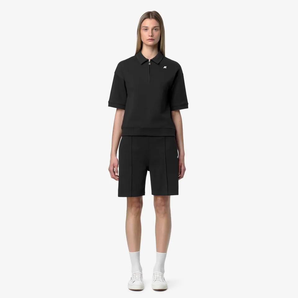 k-way-lozany-interlock-polo-femme-black-pure image 1