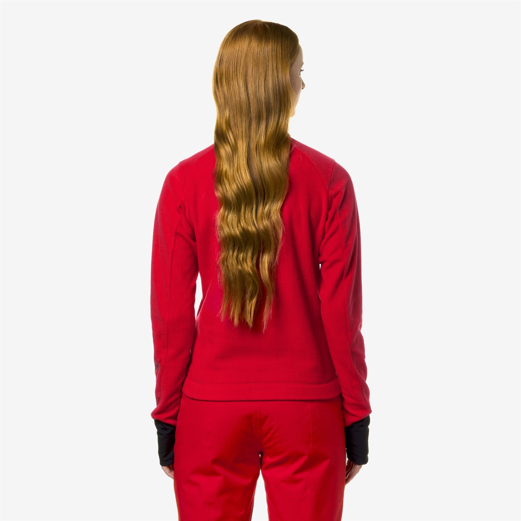 k-way-ceillac-polar-polaire-pull-over-femme-red image 3