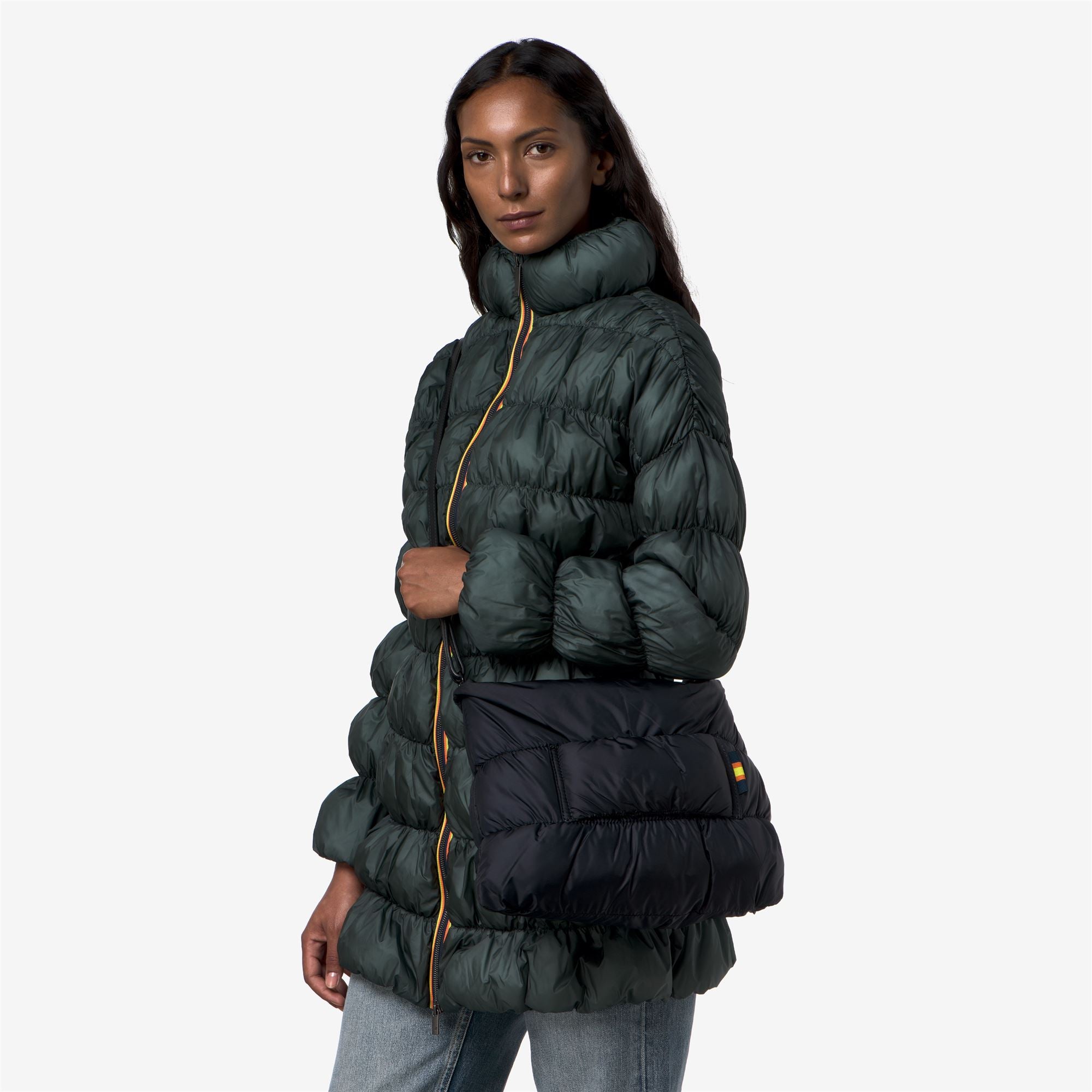 k-way-matelis-maxi-ruffle-sac-bandouli-re-pochette-femme-blue-depth image 3