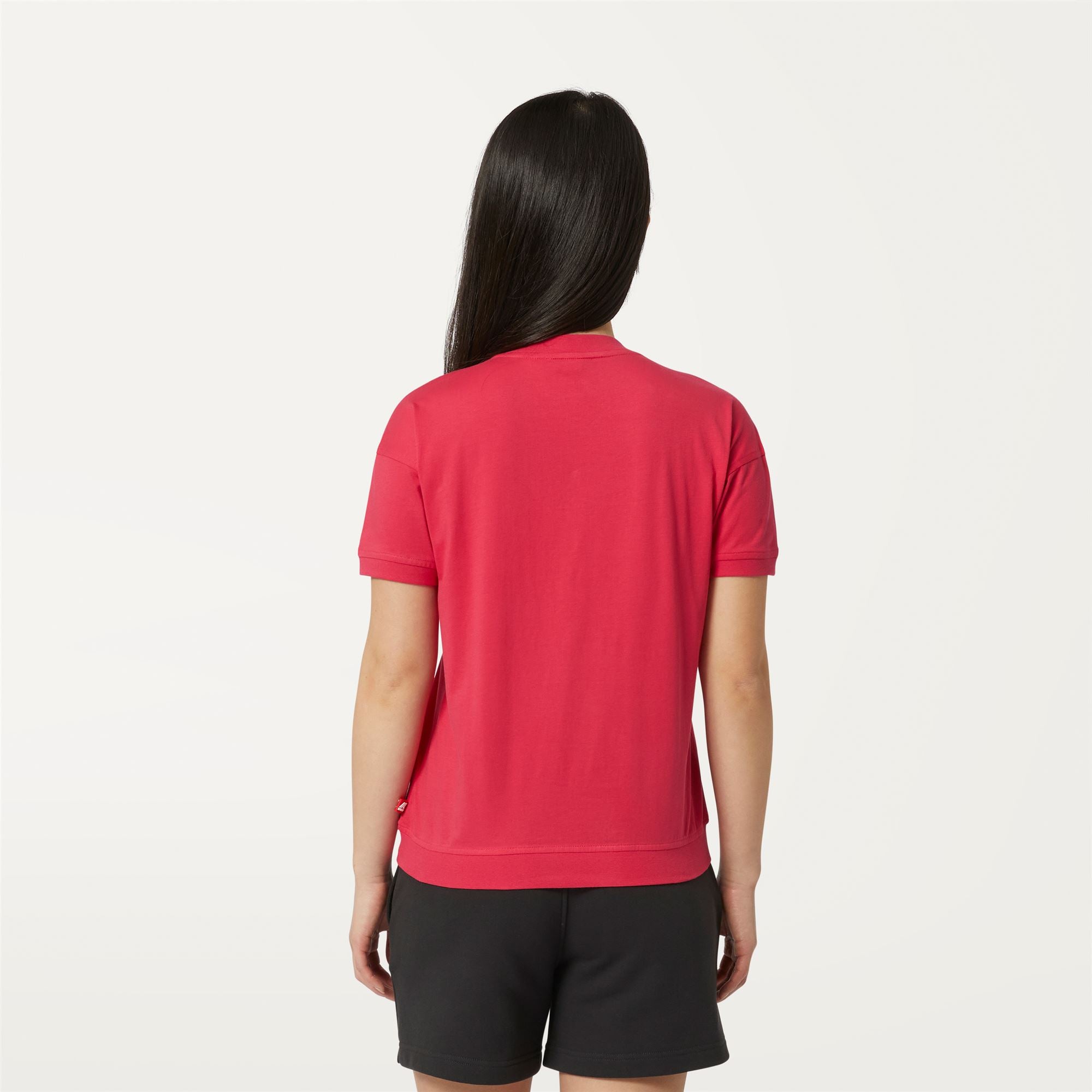 k-way-rubiel-t-shirt-femme-red-berry image 3