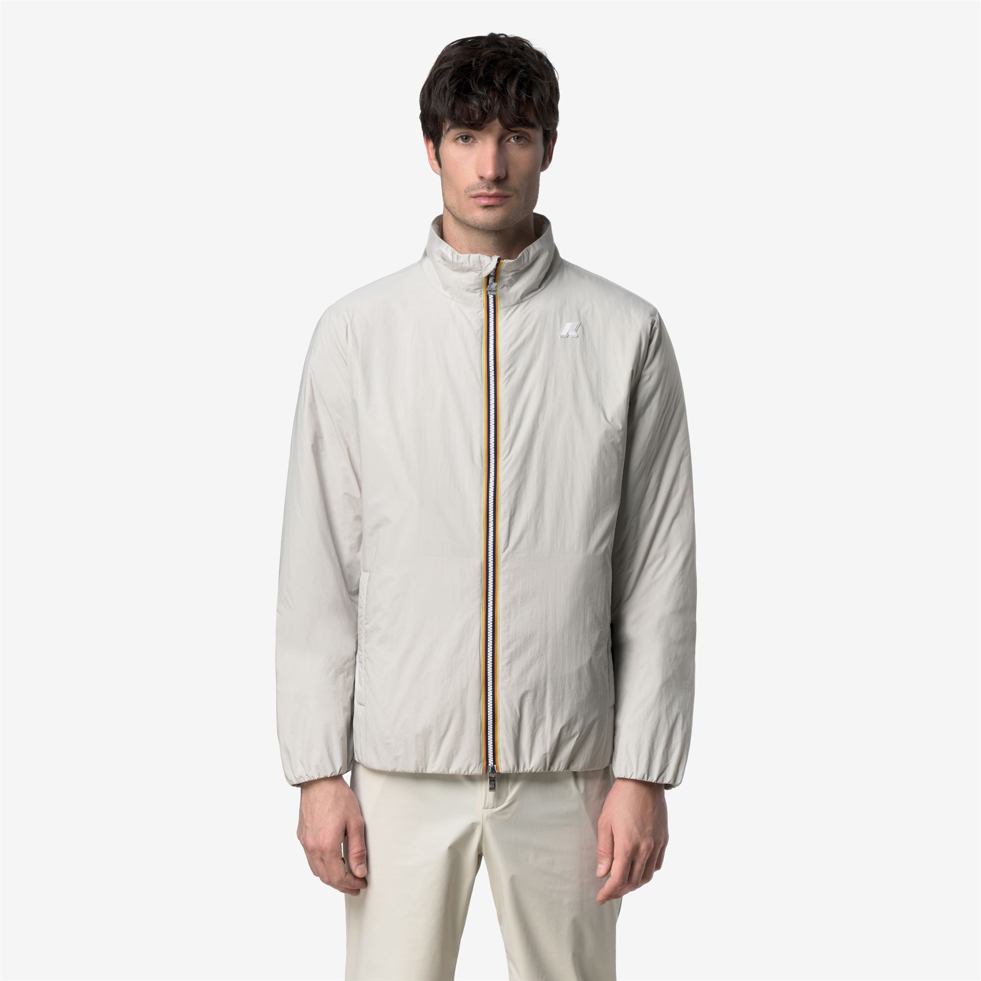 k-way-valentine-plain-warm-veste-court-homme-beige-lt image 1