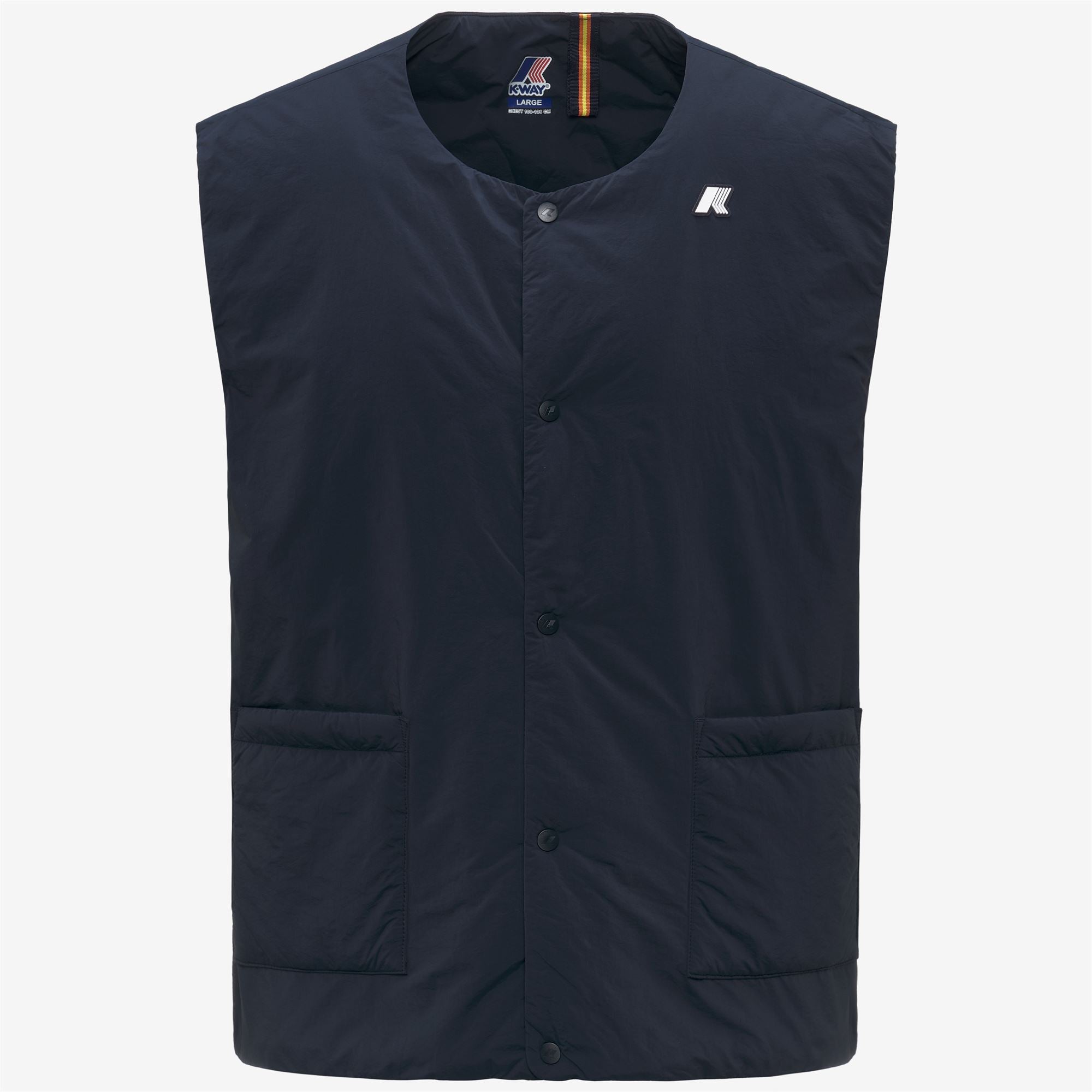 k-way-valty-plain-warm-gilet-homme-blue-depth image 5