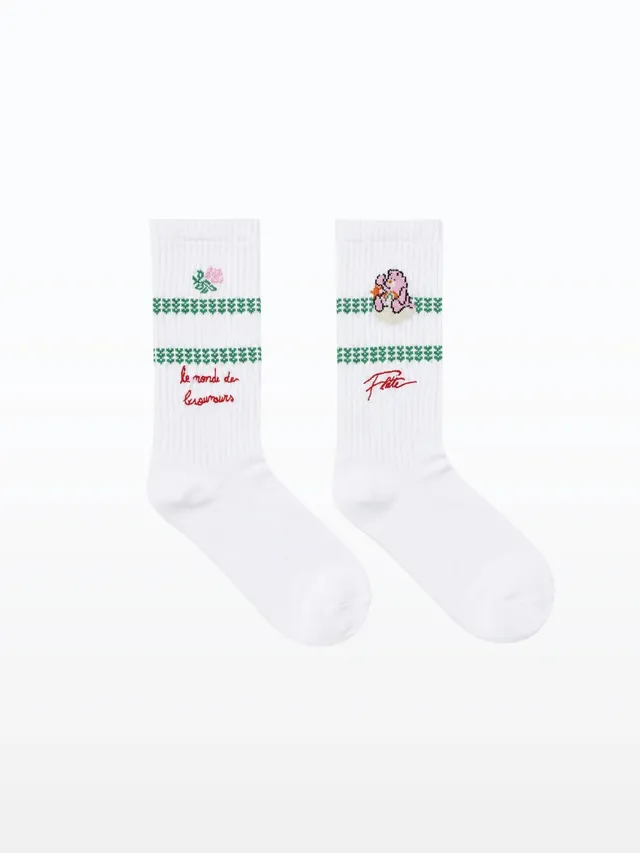 flotte-x-care-bears-chaussettes-hautes-bisounours-bleu image 1