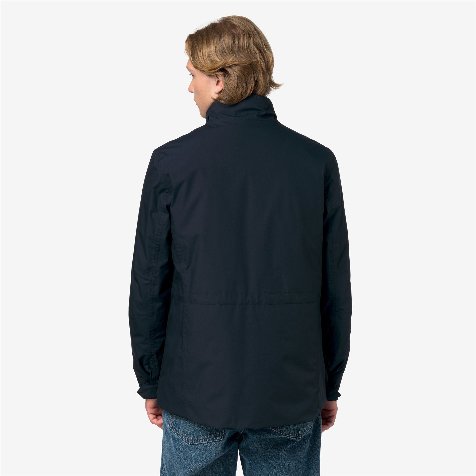 k-way-manuene-warm-micro-canvas-veste-homme-blue-depth image 3